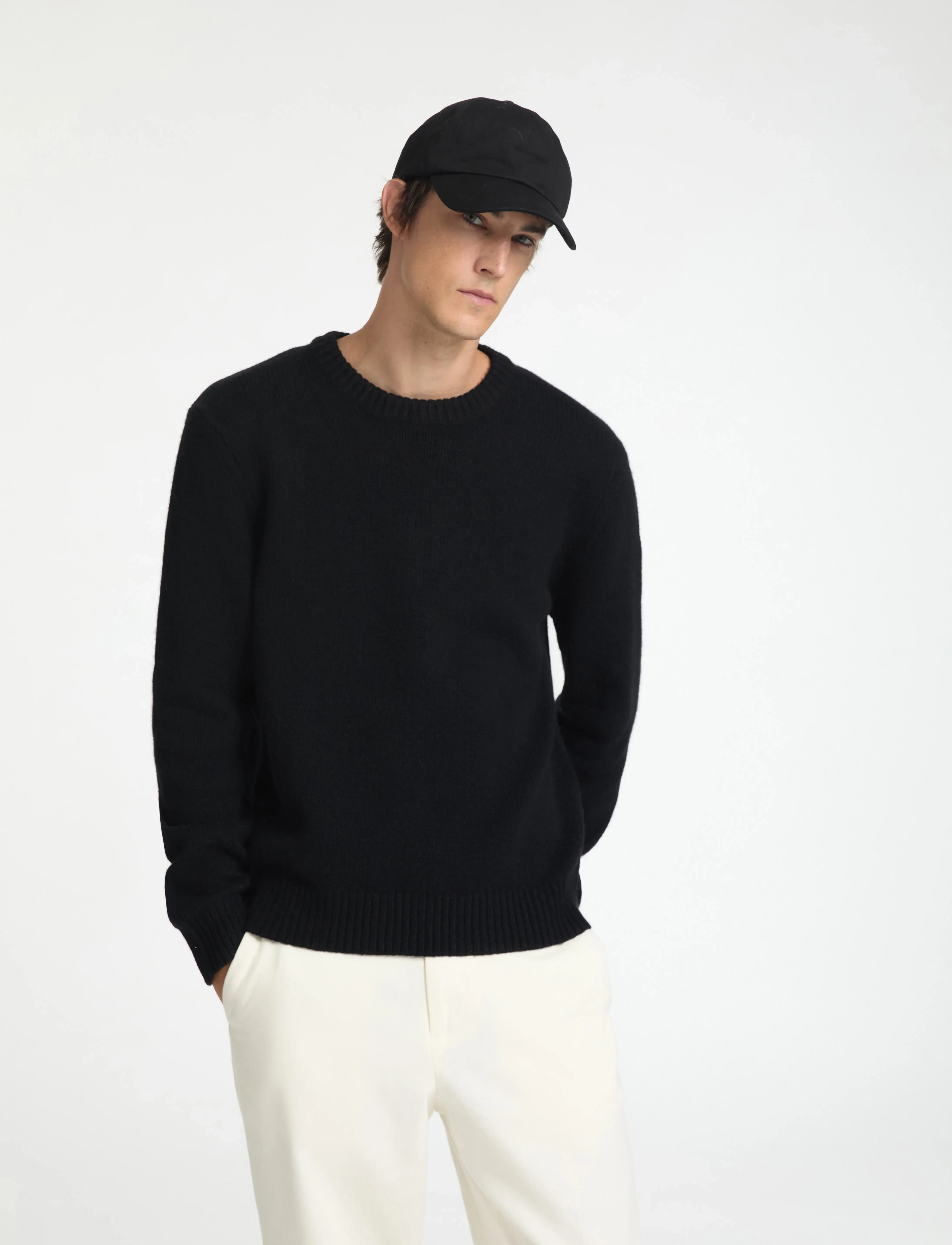 Selected - SLMCODY LS KNIT CREW NECK NOOS - rundhals - black - 4