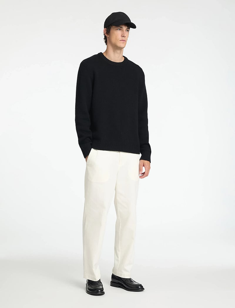 Selected - SLHCODY LS KNIT RELAXED CREW NECK NOOS - rundhals - black - 5