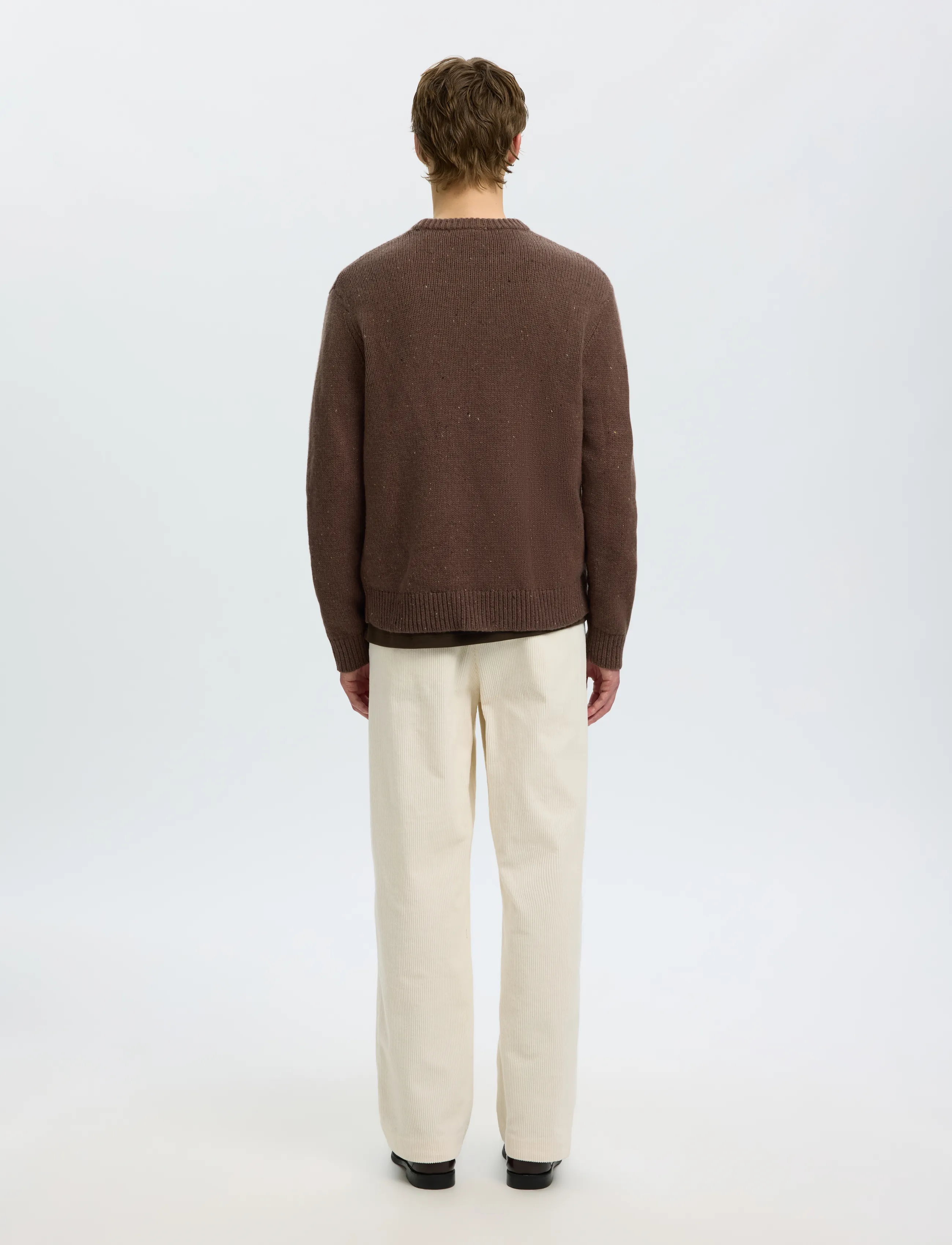 Selected - SLMCODY LS KNIT CREW NECK NOOS - rundhals - chocolate chip - 2