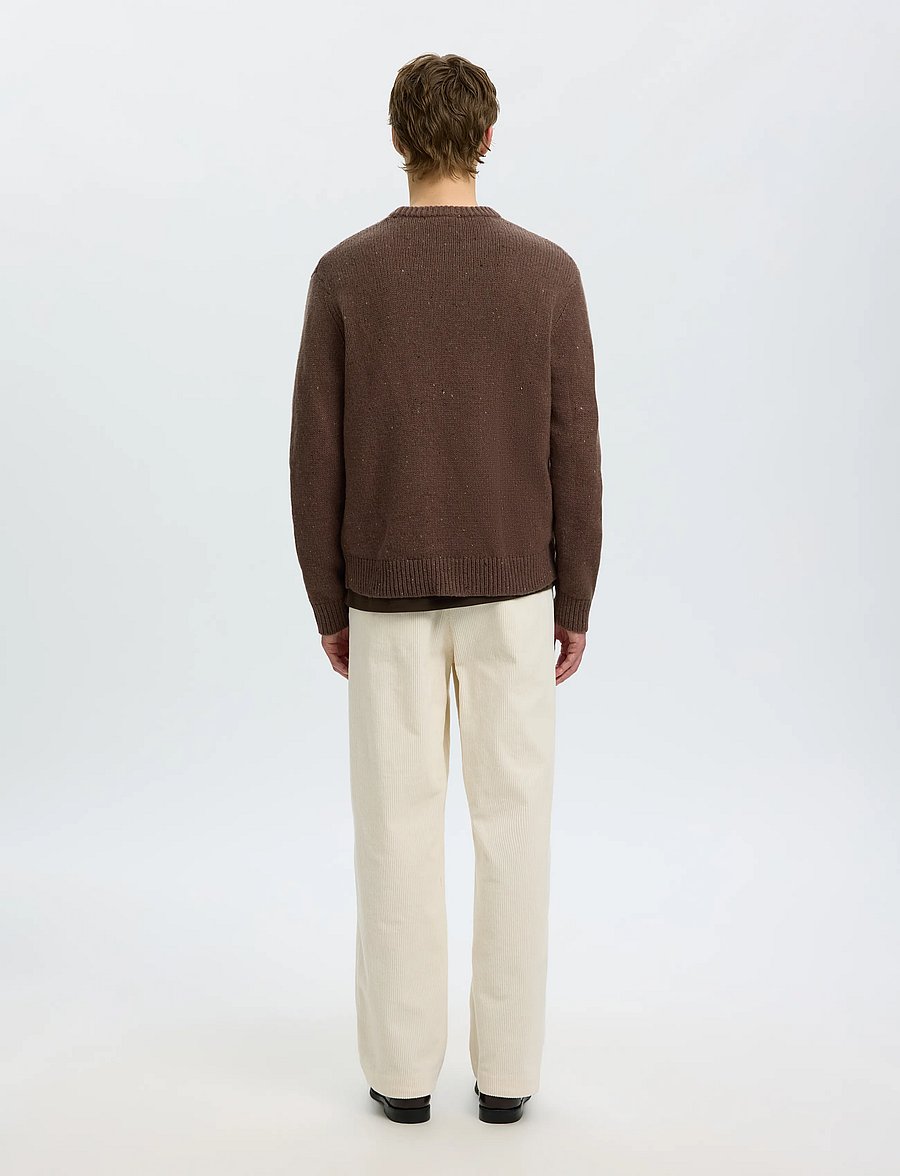 Selected - SLMCODY LS KNIT CREW NECK NOOS - rundhals - chocolate chip - 2