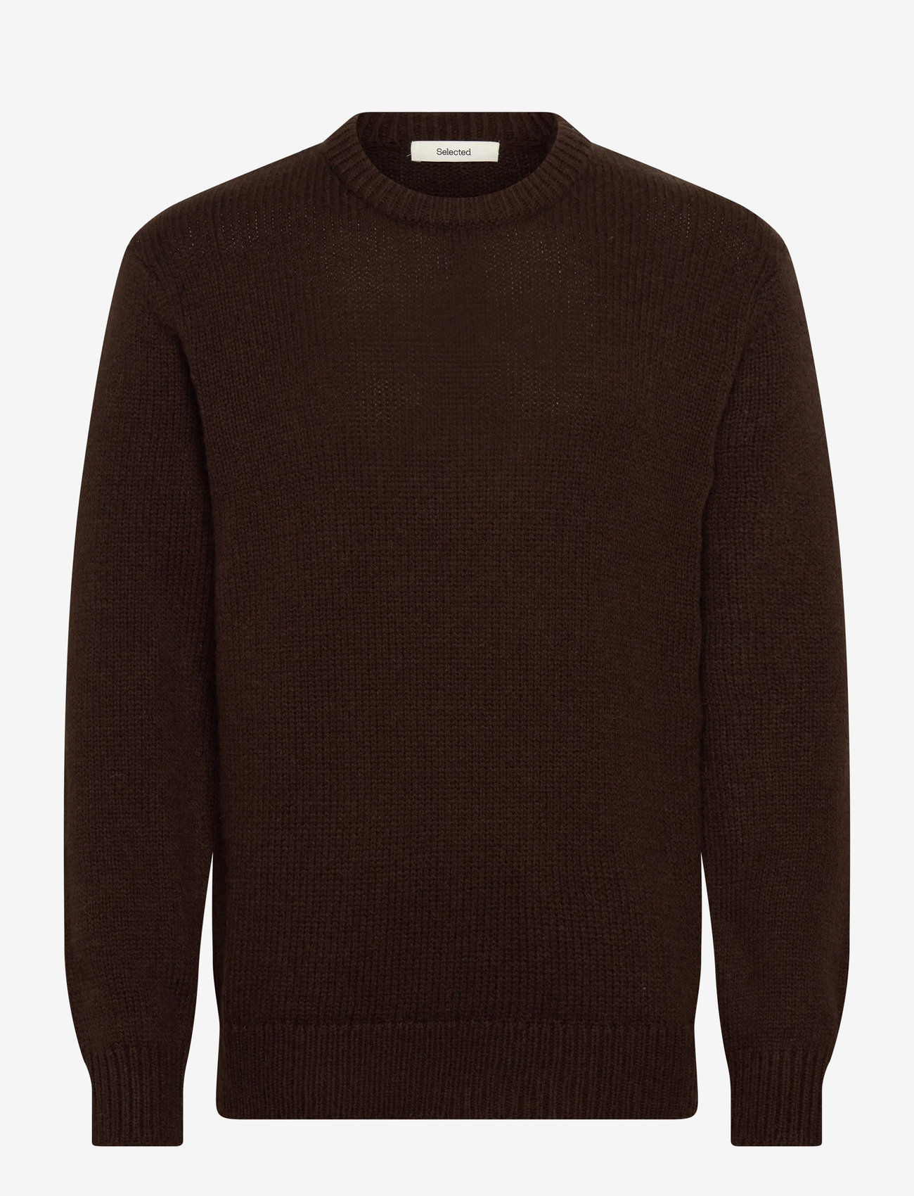 Selected - SLHCODY LS KNIT RELAXED CREW NECK NOOS - Ümmarguse kaelusega kudumid - demitasse - 1