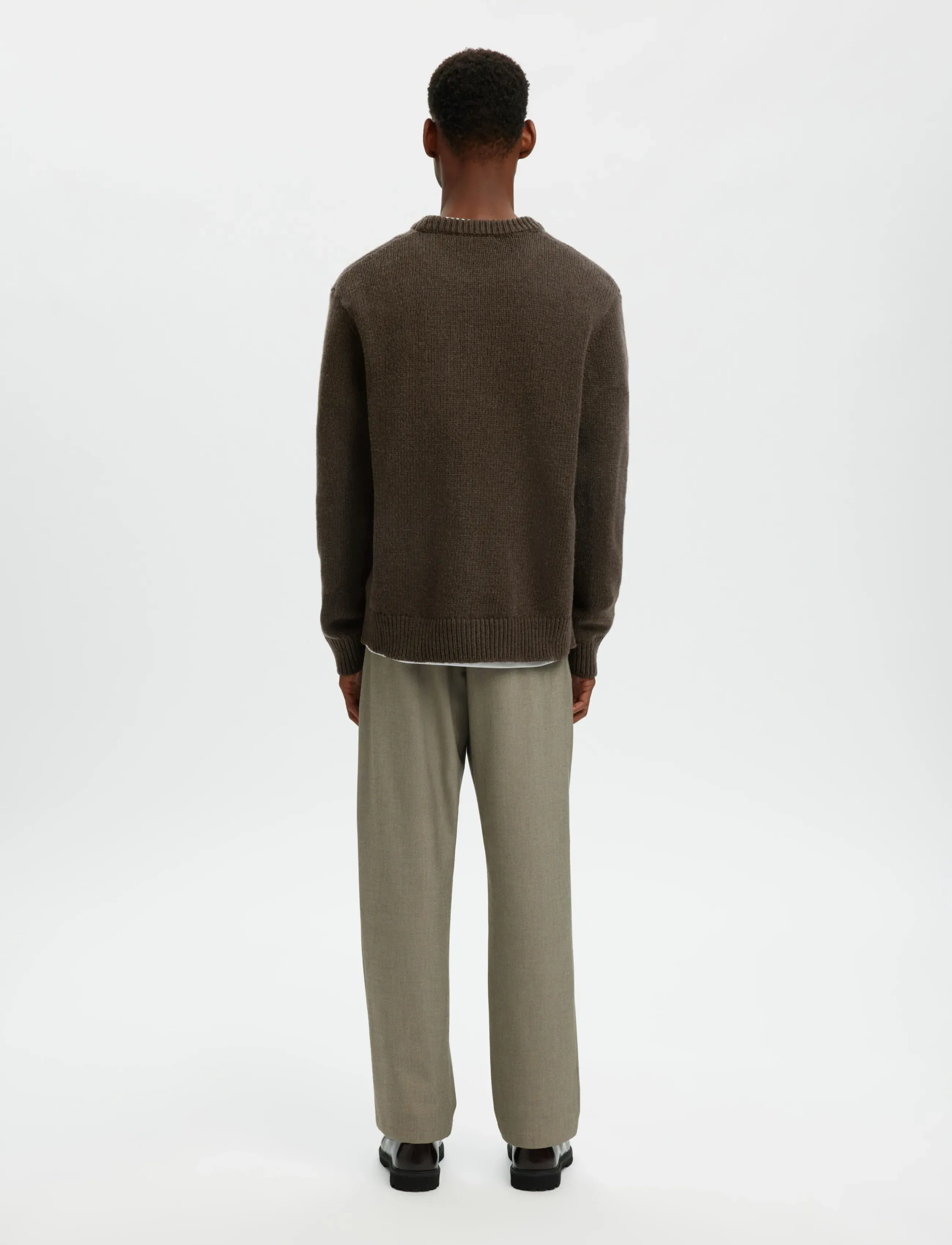Selected - SLMCODY LS KNIT CREW NECK NOOS - rund hals - demitasse - 3
