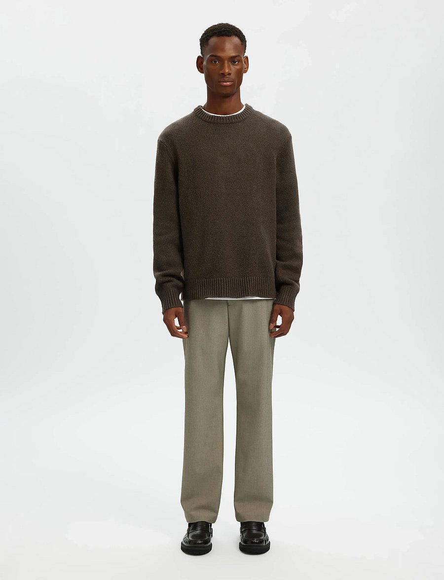 Selected - SLMCODY LS KNIT CREW NECK NOOS - rund hals - demitasse - 4