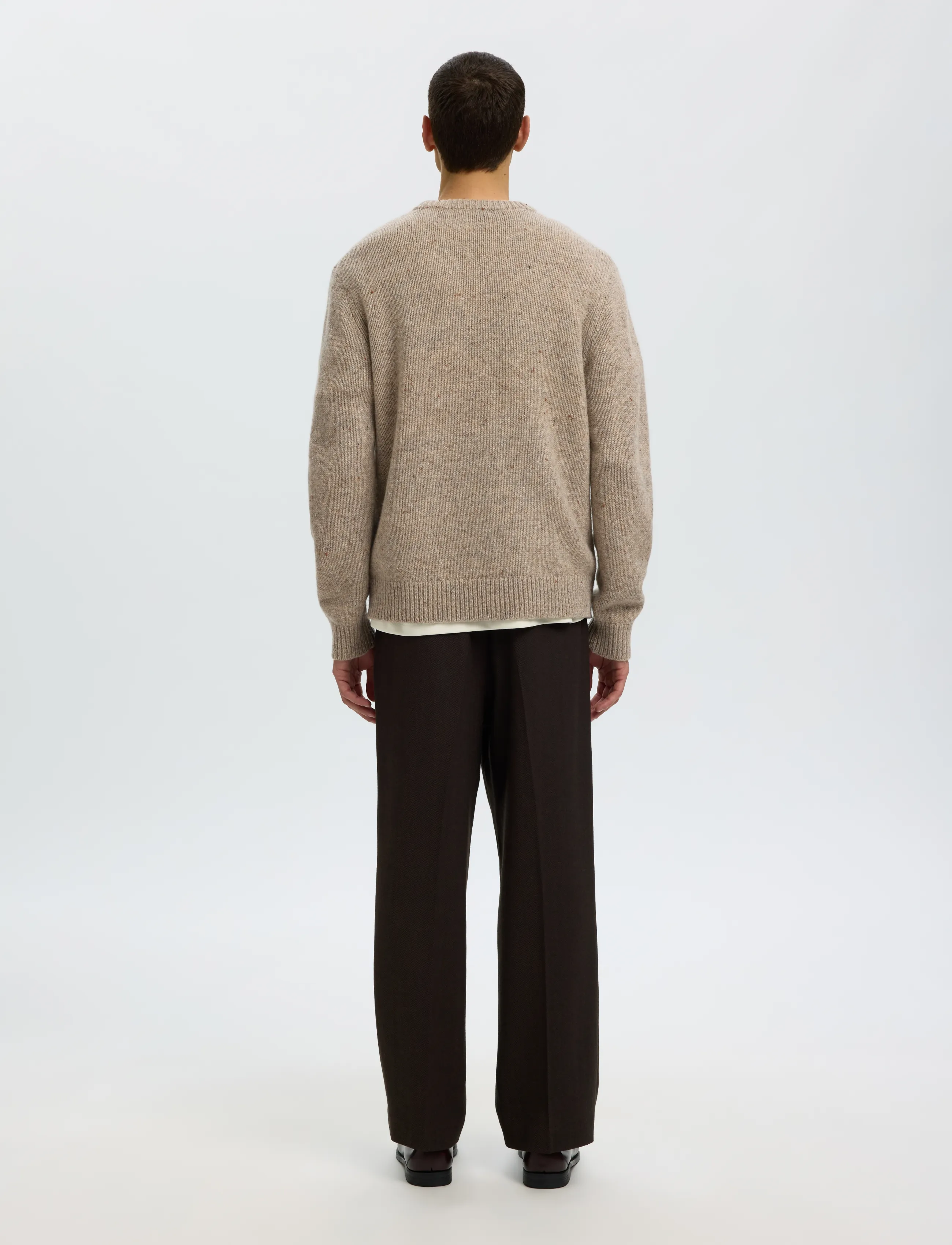 Selected - SLMCODY LS KNIT CREW NECK NOOS - rundhals - oatmeal - 2