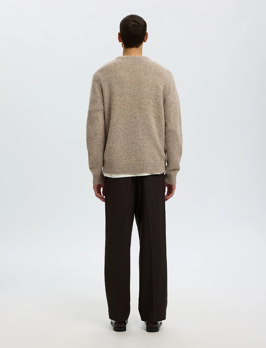 Selected - SLMCODY LS KNIT CREW NECK NOOS - rundhals - oatmeal - 2