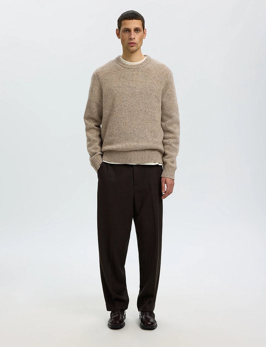 Selected - SLMCODY LS KNIT CREW NECK NOOS - rundhals - oatmeal - 3