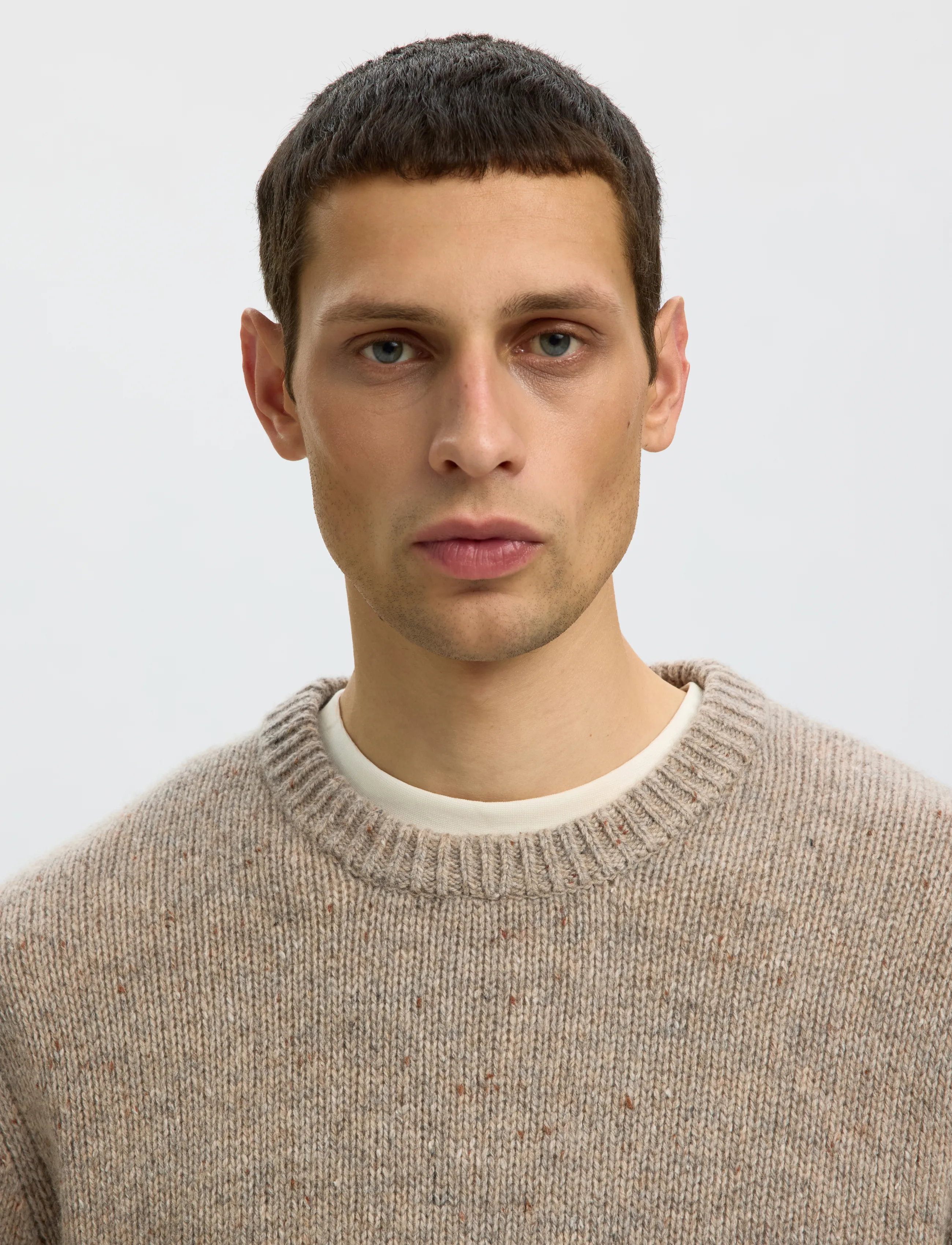 Selected - SLMCODY LS KNIT CREW NECK NOOS - rundhals - oatmeal - 4