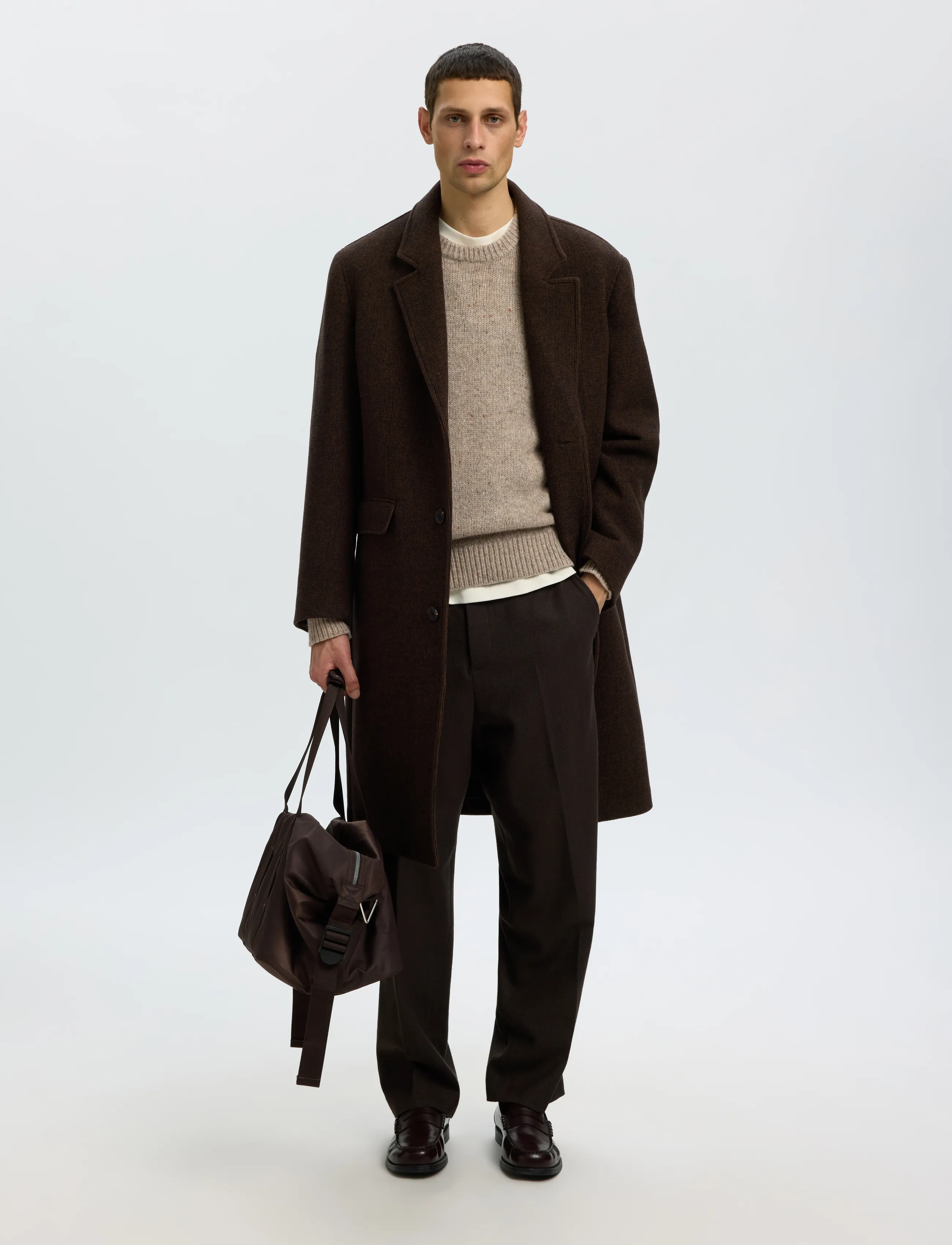 Selected - SLMCODY LS KNIT CREW NECK NOOS - rundhals - oatmeal - 5
