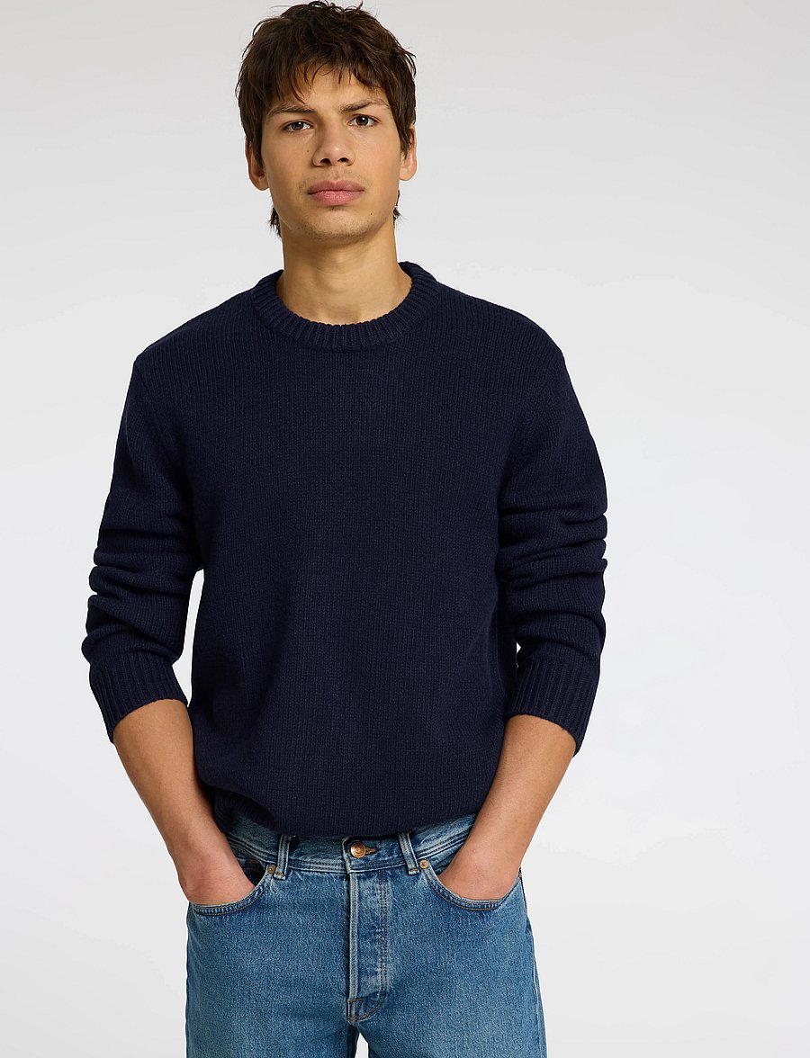 Selected - SLMCODY LS KNIT CREW NECK NOOS - rundhals - sky captain - 3