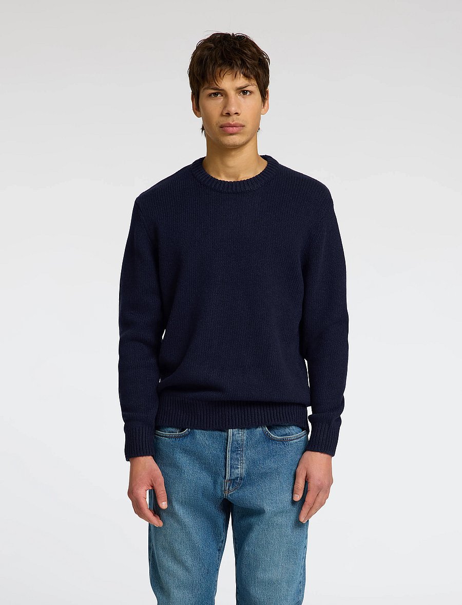 Selected - SLMCODY LS KNIT CREW NECK NOOS - rundhals - sky captain - 4