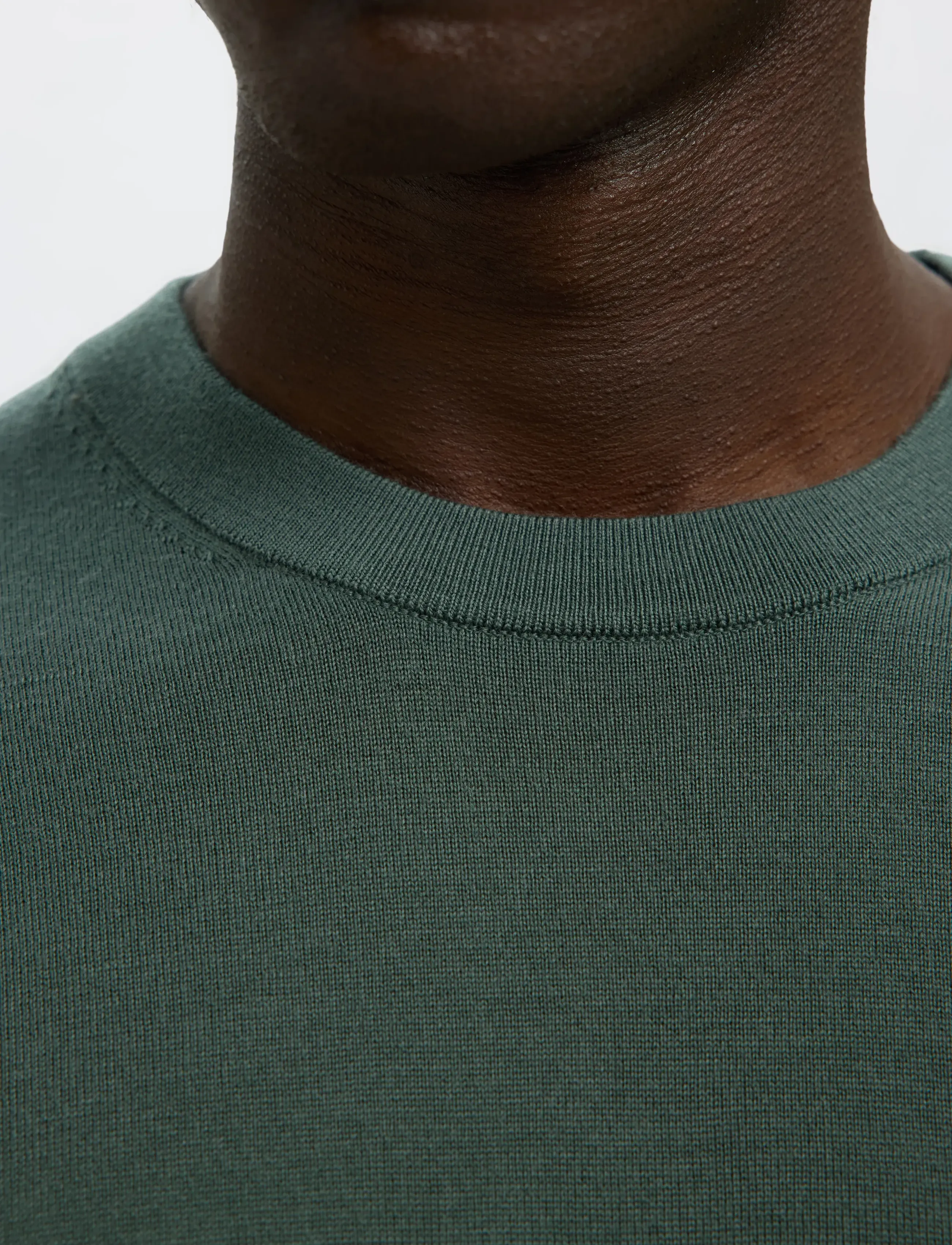 Selected - SLMTRAY LS KNIT MERINO CREW NECK NOOS - rundhals - deep forest - 3