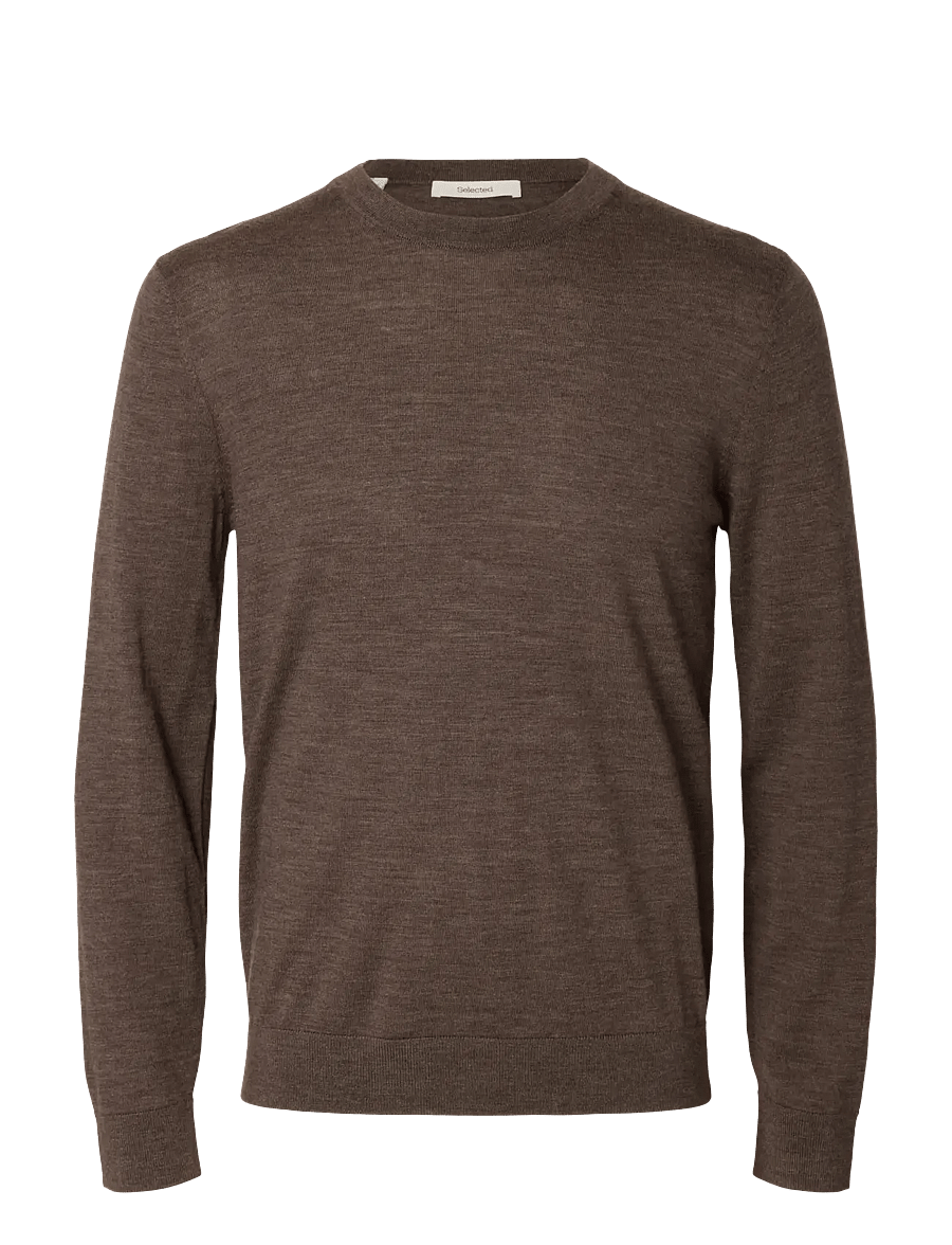 Selected - SLMTRAY LS KNIT MERINO CREW NECK NOOS - rundhals - delicioso - 1