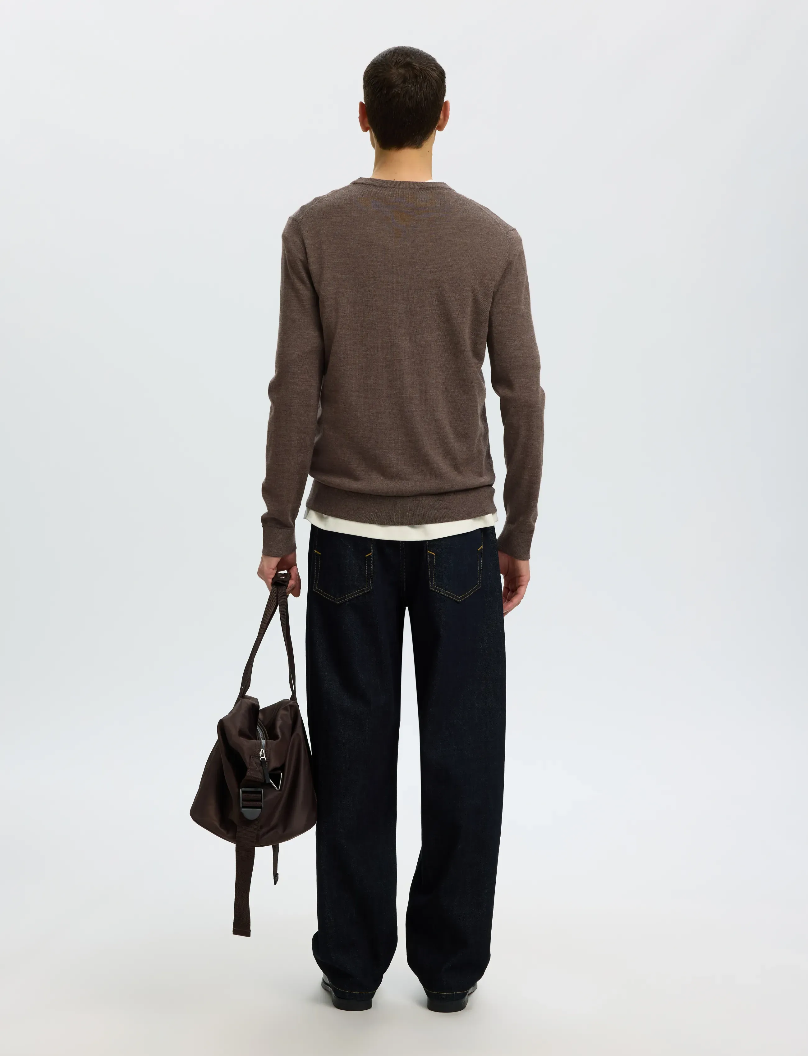 Selected - SLMTRAY LS KNIT MERINO CREW NECK NOOS - rundhals - delicioso - 2