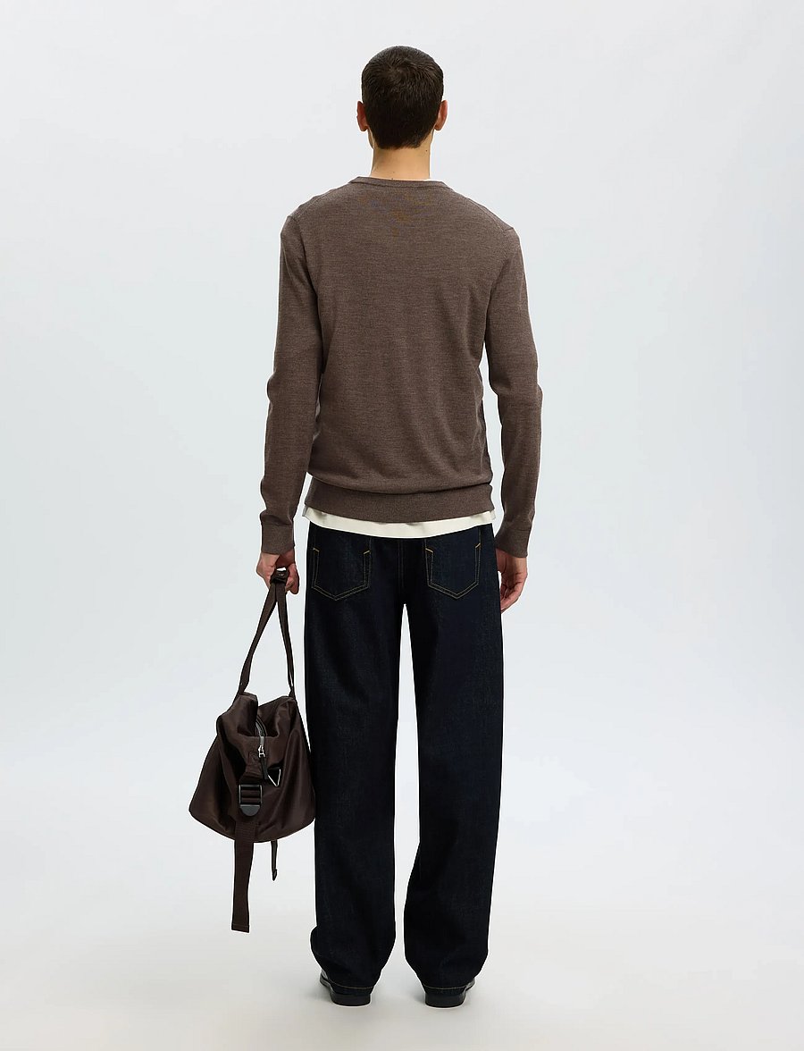 Selected - SLMTRAY LS KNIT MERINO CREW NECK NOOS - rundhals - delicioso - 2