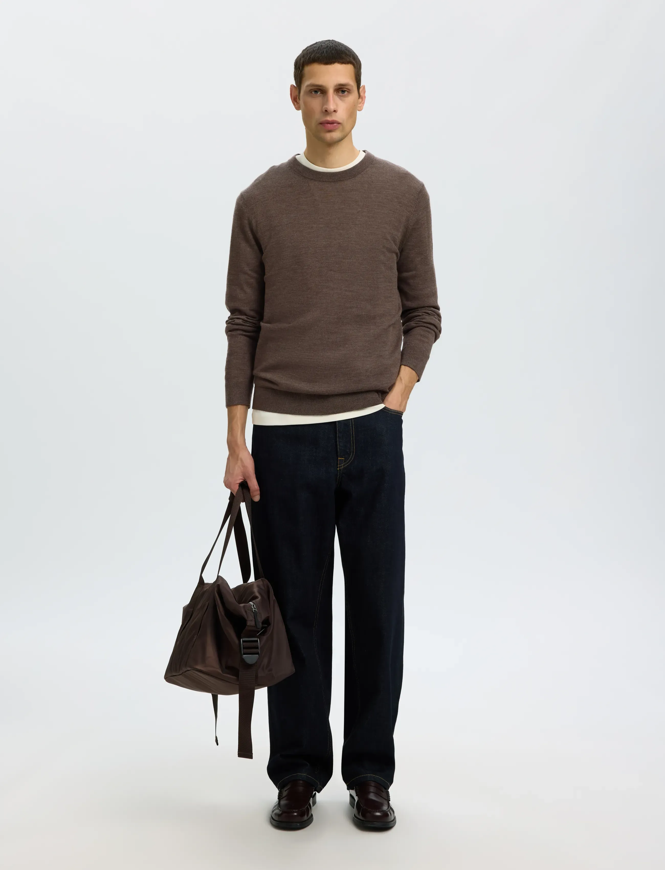 Selected - SLMTRAY LS KNIT MERINO CREW NECK NOOS - rundhals - delicioso - 3