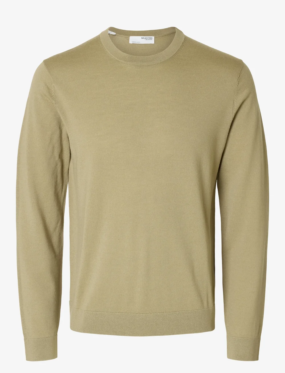 Selected - SLHTRAY LS KNIT MERINO CREW NECK NOOS - rund hals - kelp - 1