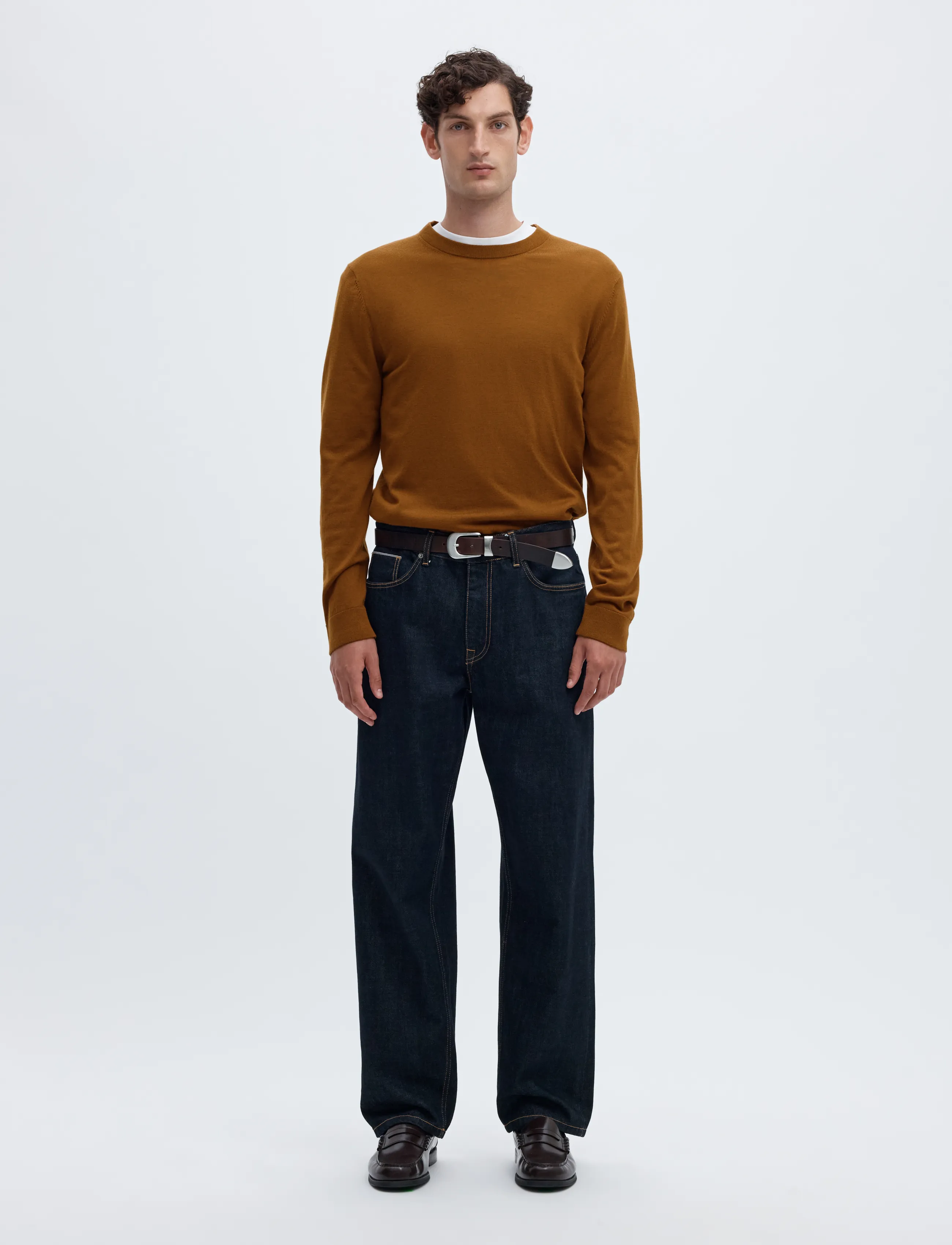 Selected - SLMTRAY LS KNIT REG MERINO CREW NOOS - Ümara kaelusega - monks robe - 3