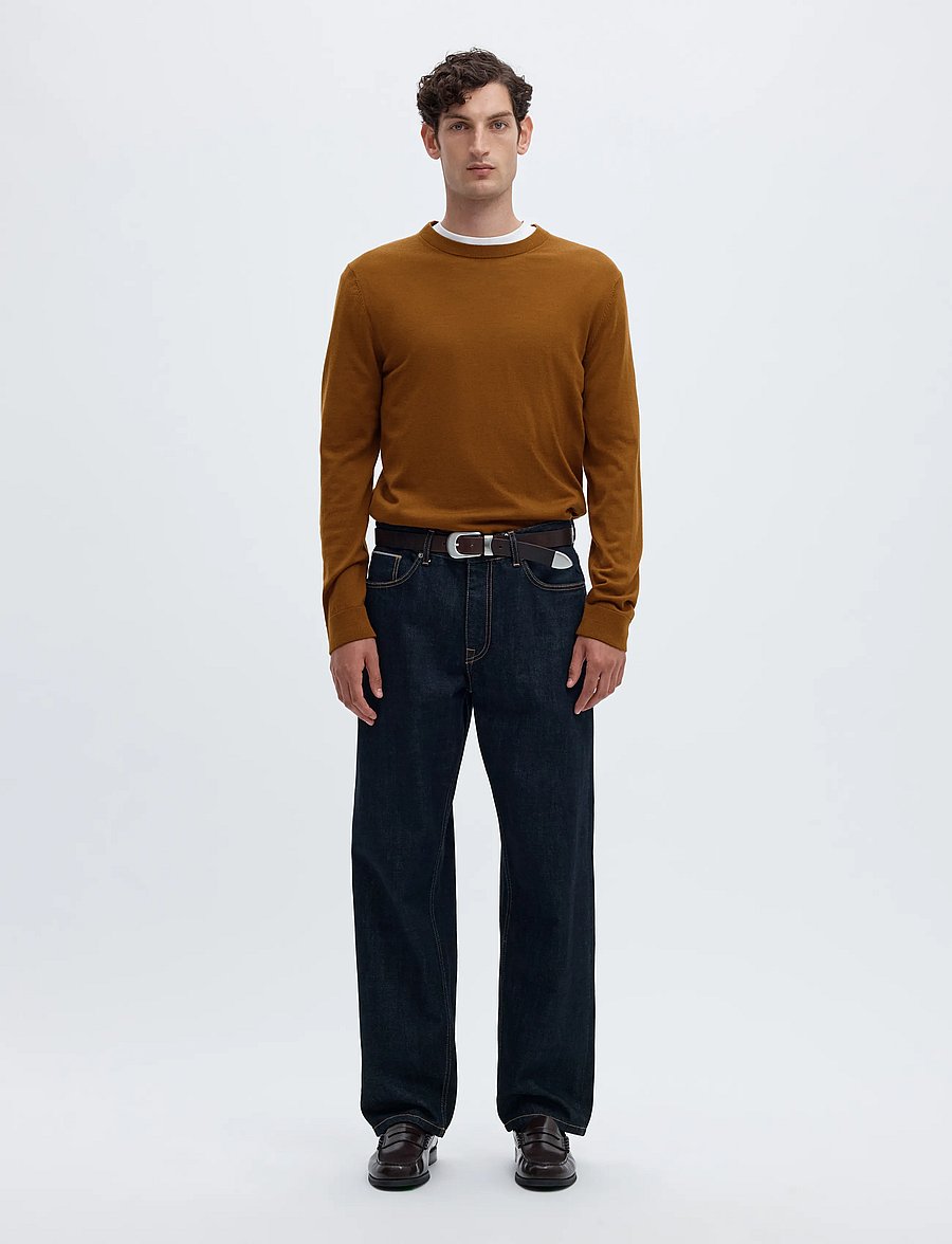 Selected - SLMTRAY LS KNIT REG MERINO CREW NOOS - Ümara kaelusega - monks robe - 3