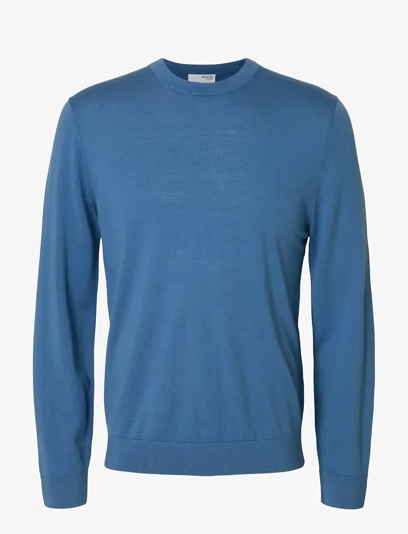 Selected - SLHTRAY LS KNIT MERINO CREW NECK NOOS - Ümmarguse kaelusega kudumid - true navy - 1