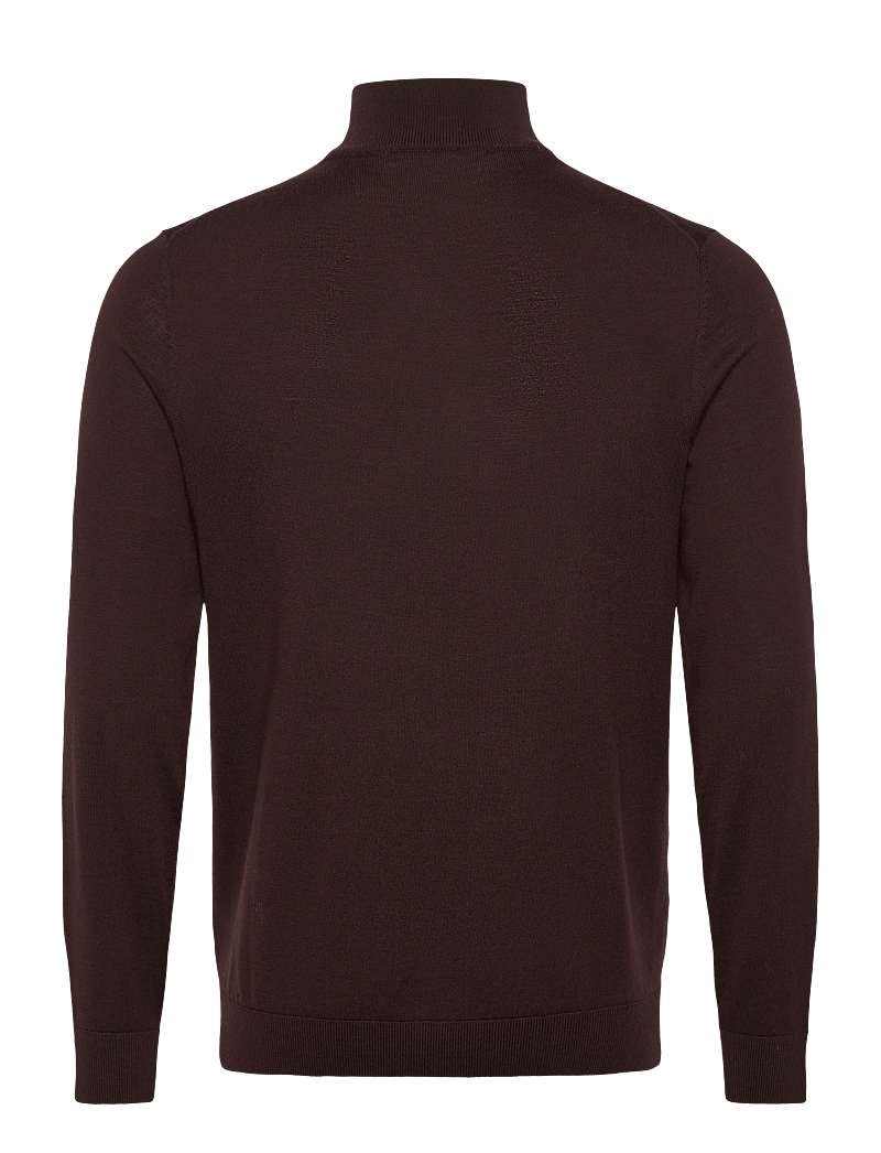 Selected - SLHTRAY LS KNIT MERINO HALF ZIP NOOS - half zip-tröjor - demitasse - 2