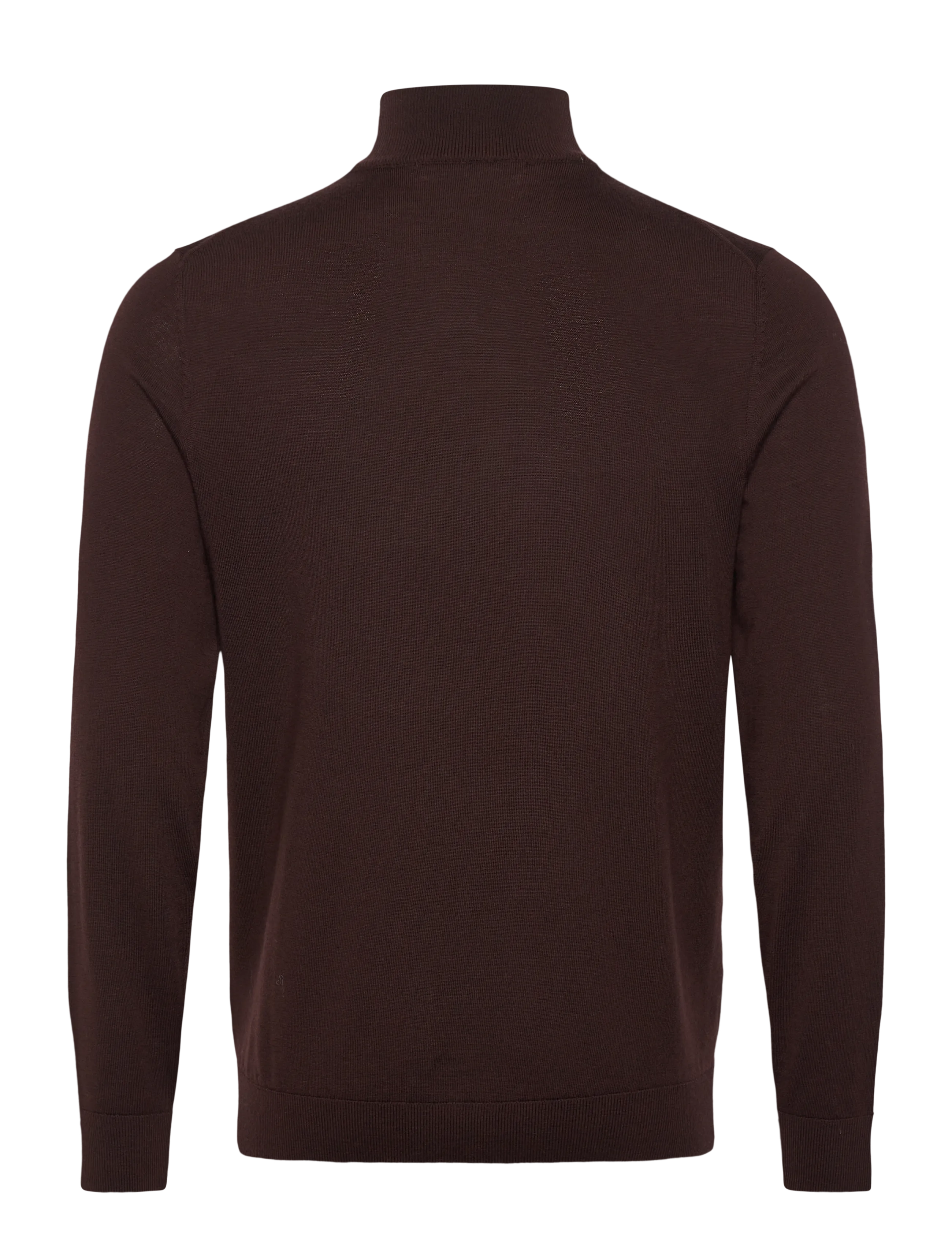 Selected - SLHTRAY LS KNIT MERINO HALF ZIP NOOS - pullover mit halbem reißverschluss - demitasse - 2