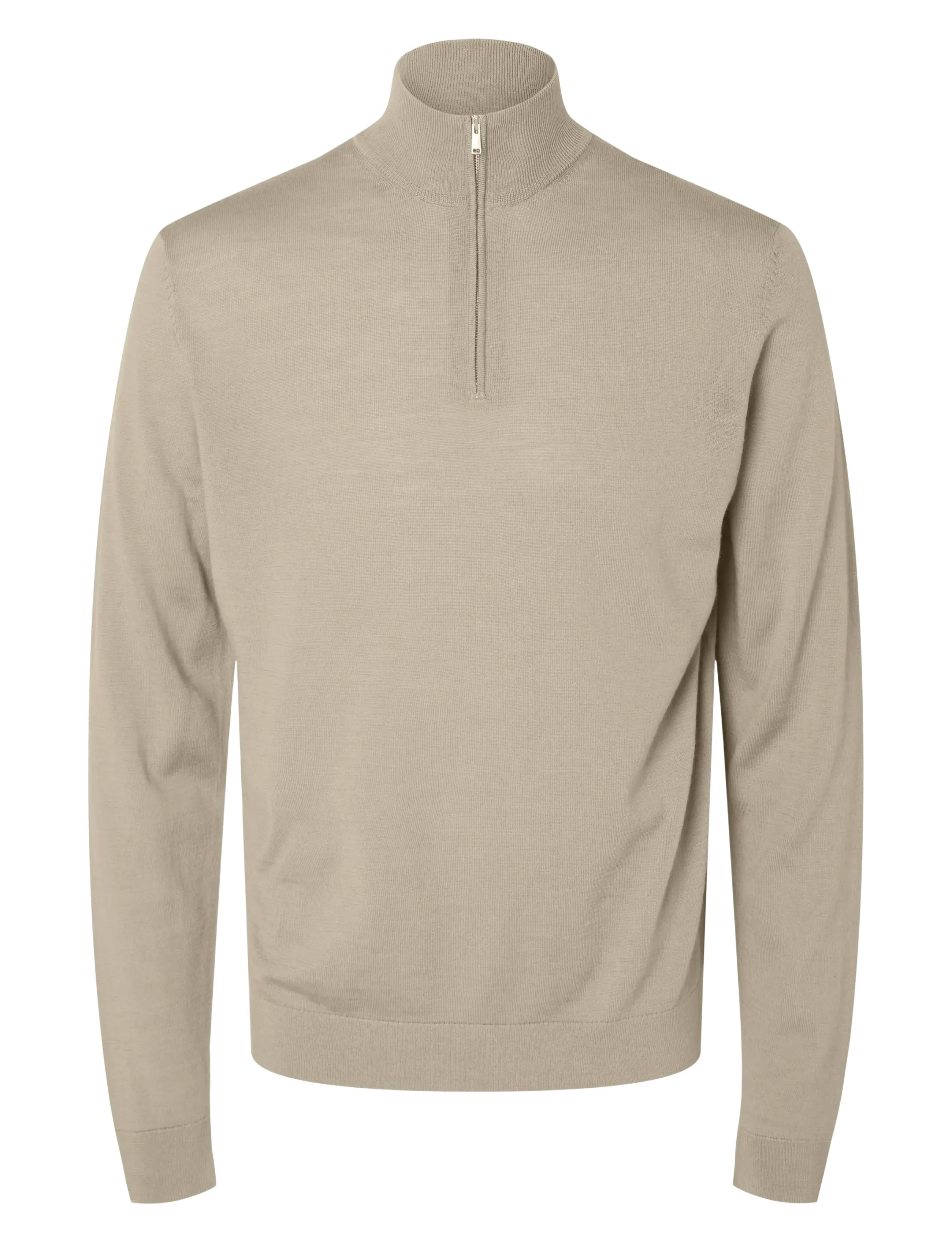 Selected - SLHTRAY LS KNIT MERINO HALF ZIP NOOS - mænd - kelp - 1