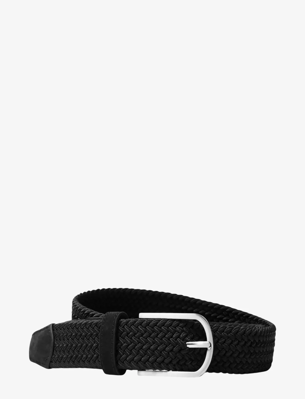 Selected - SLHTOM BRAIDED TEXTILE BELT - geflochten gürtel - black - 0