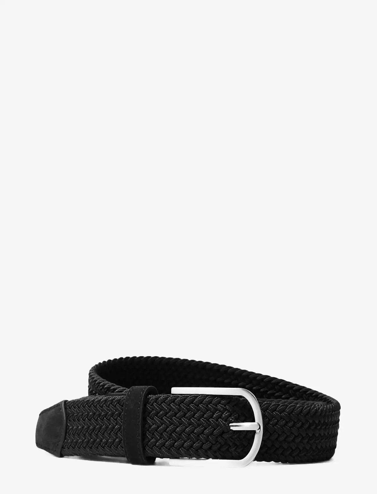 Selected - SLMTOM BRAIDED TEXTILE BELT - black - 1