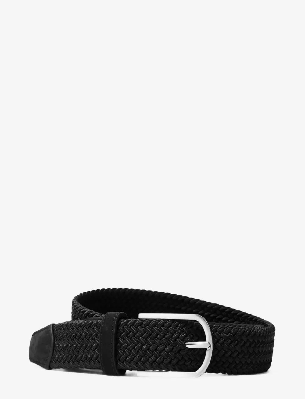 Selected - SLHTOM BRAIDED TEXTILE BELT - geflochten gürtel - black - 1