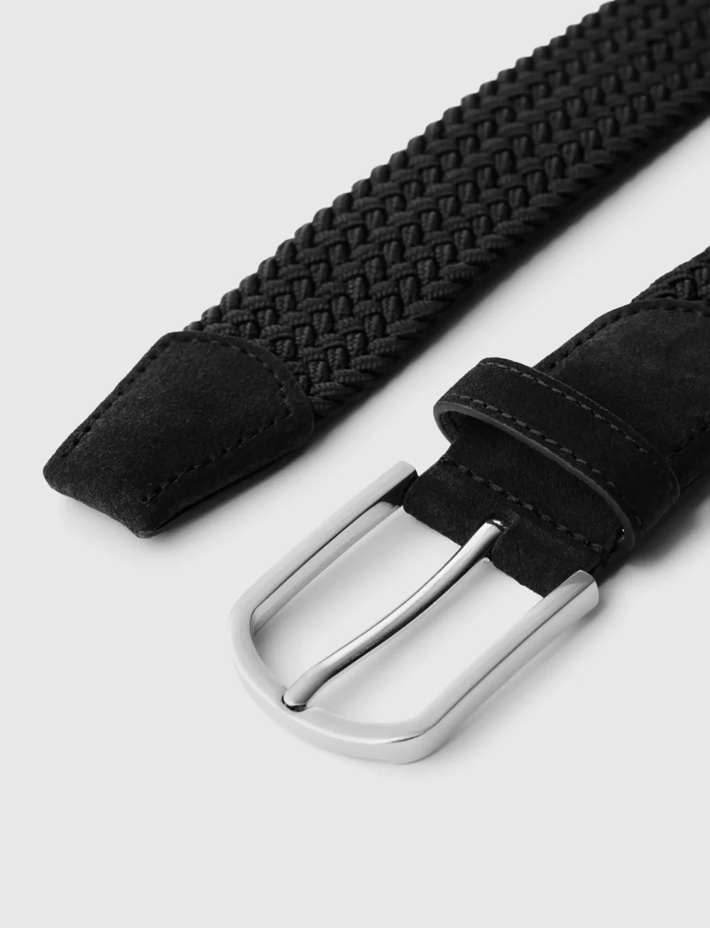Selected - SLHTOM BRAIDED TEXTILE BELT - geflochten gürtel - black - 2