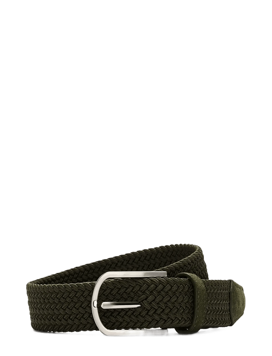 Selected - SLMTOM BRAIDED TEXTILE BELT - geflochtene gürtel - forest night - 0