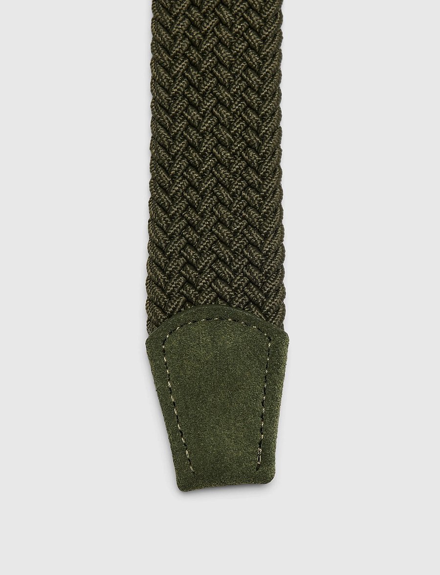 Selected - SLMTOM BRAIDED TEXTILE BELT - geflochtene gürtel - forest night - 1