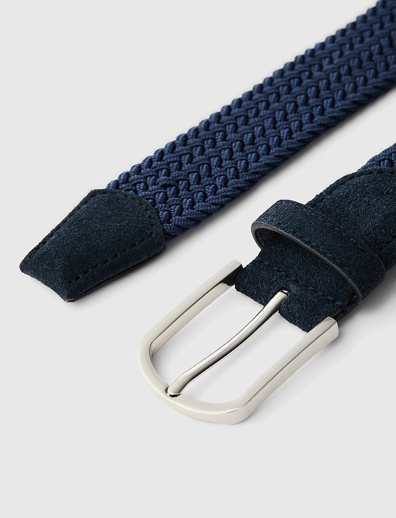 Selected - SLMTOM BRAIDED TEXTILE BELT - geflochten gürtel - sky captain - 2