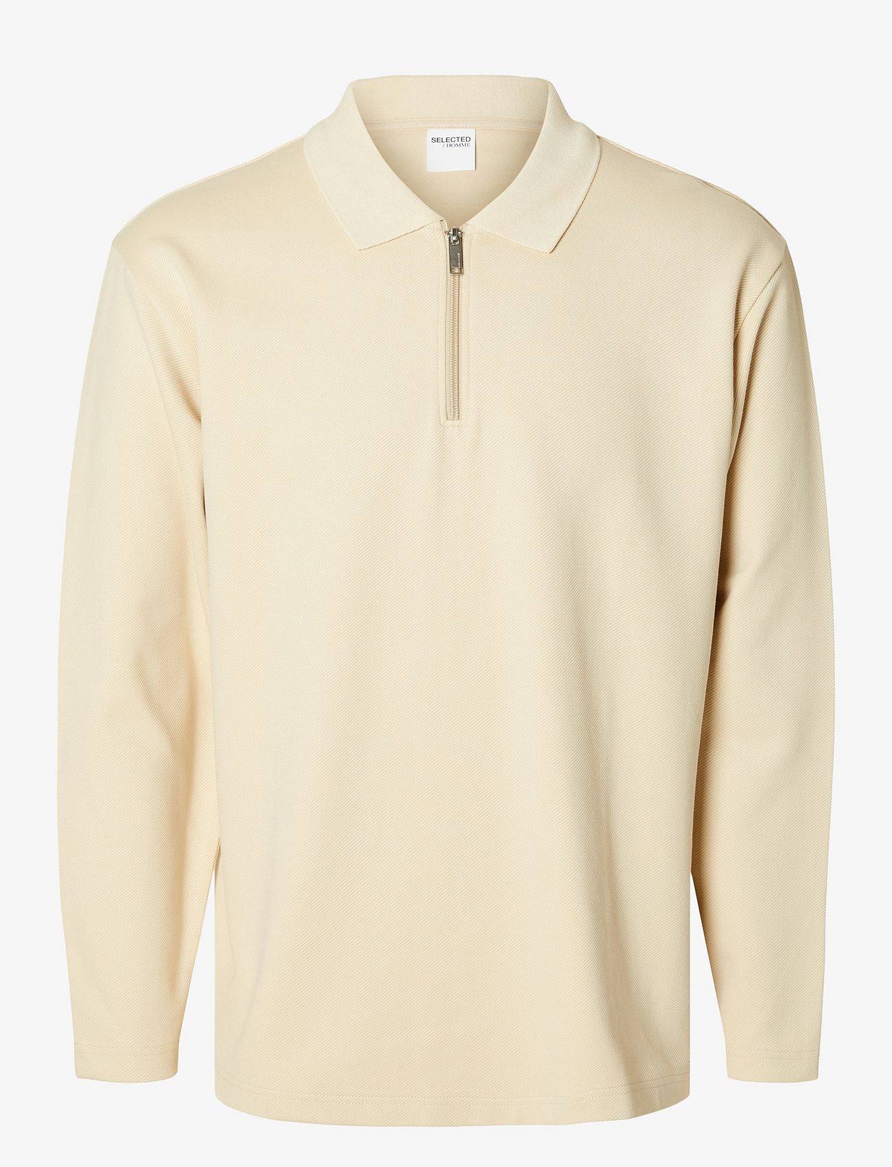 Selected - SLHRELAXHANK LS POLO SWEAT - pitkähihaiset - fog - 1
