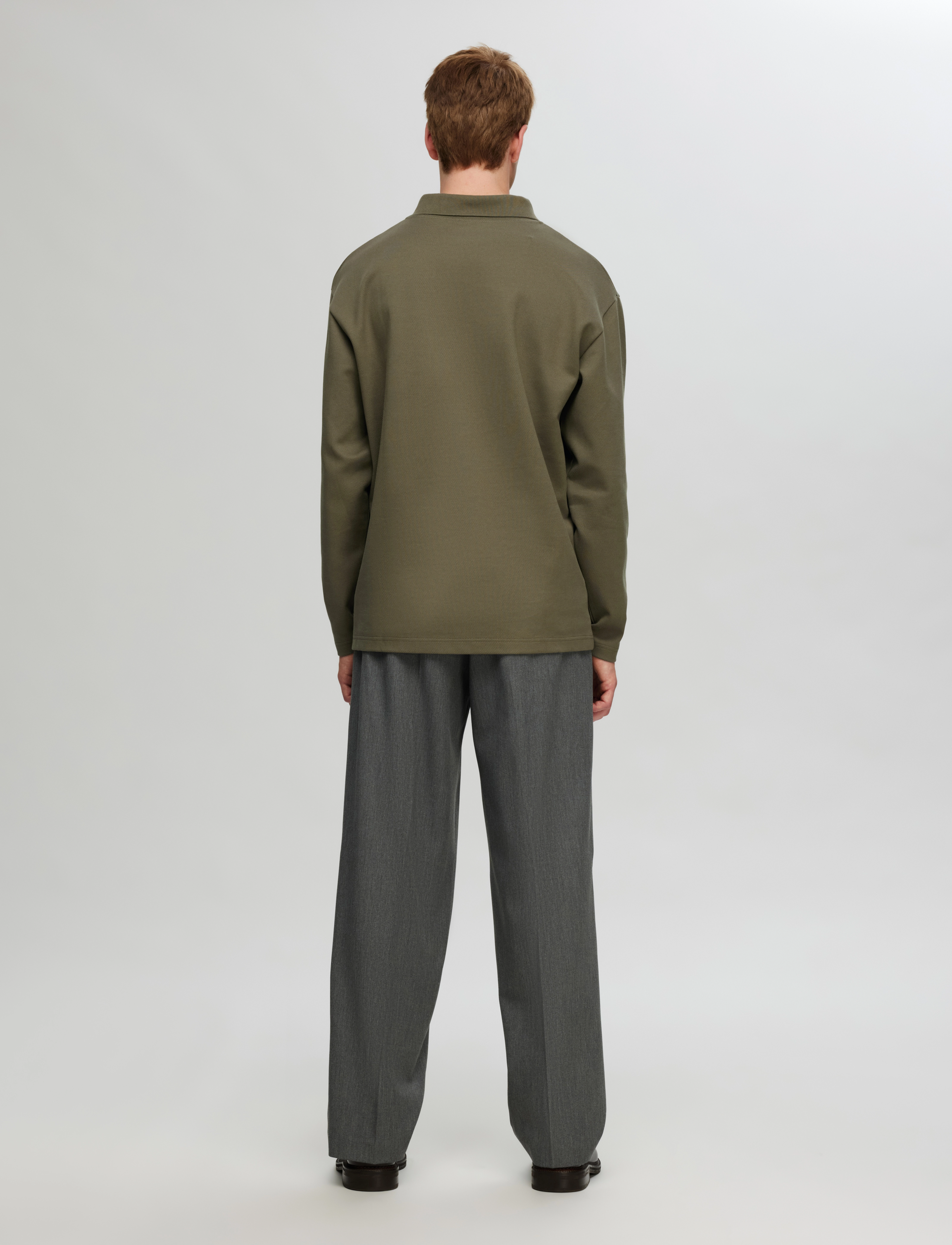 Selected - SLHRELAXHANK LS POLO SWEAT - kalamata - 2