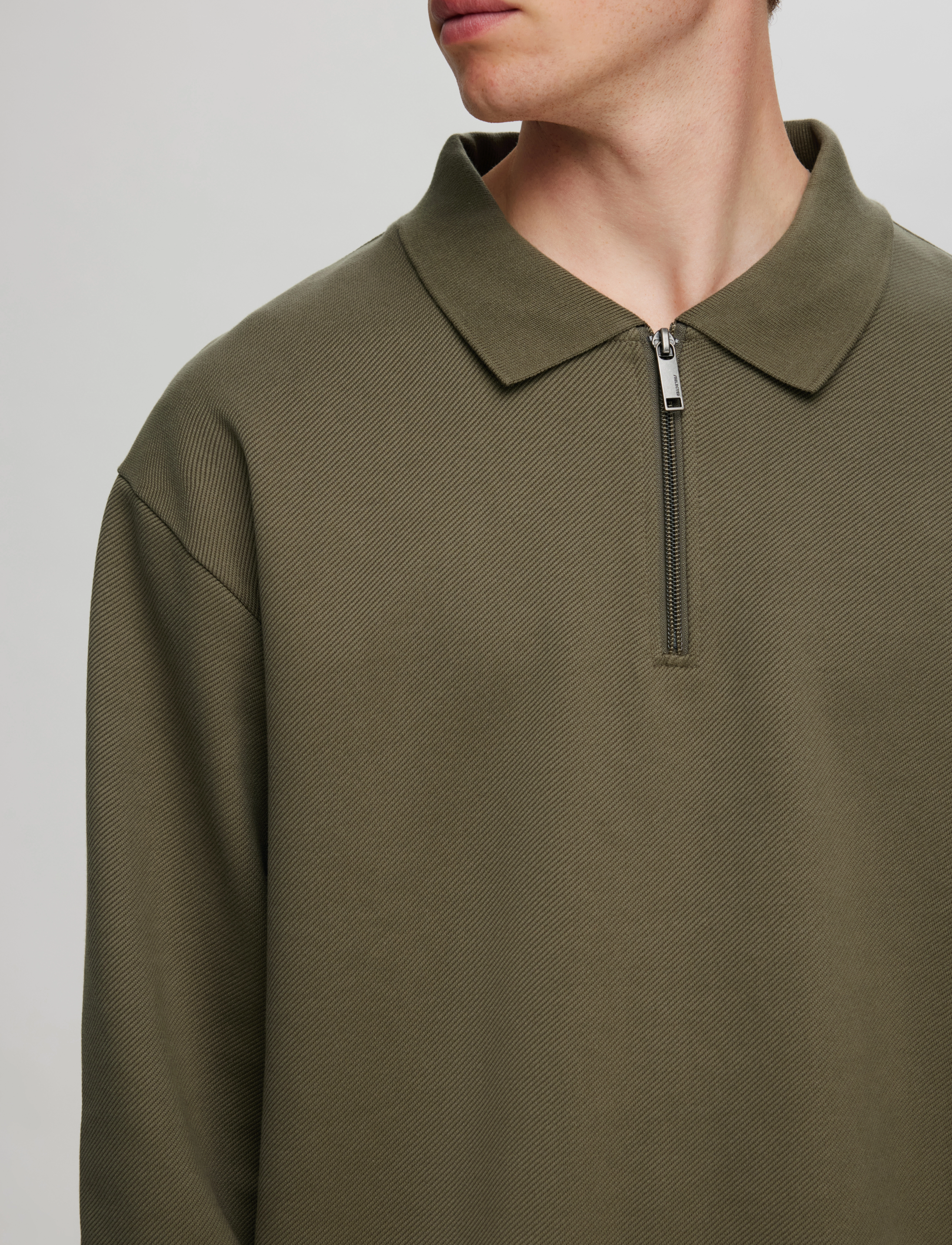 Selected - SLHRELAXHANK LS POLO SWEAT - kalamata - 4