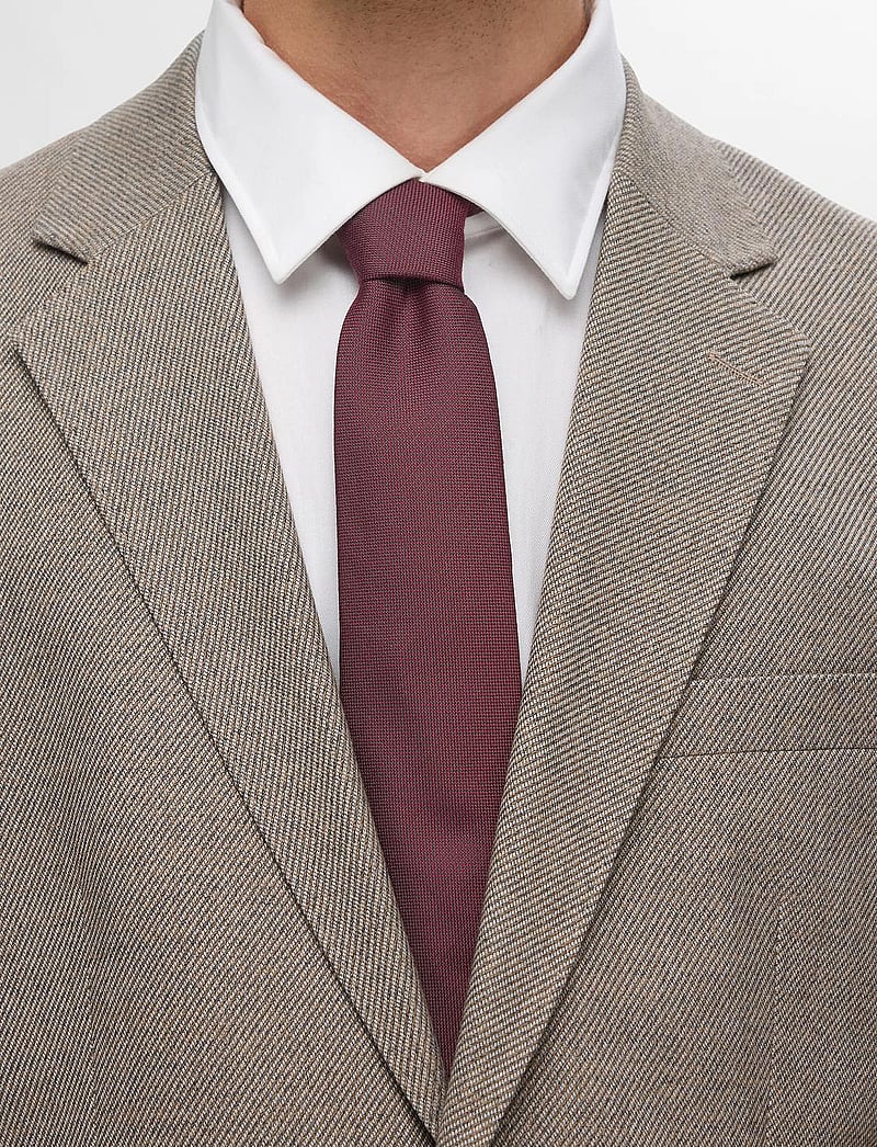 Selected - SLHPETER STRUCTURE TIE NOOS - krawatten - syrah - 3