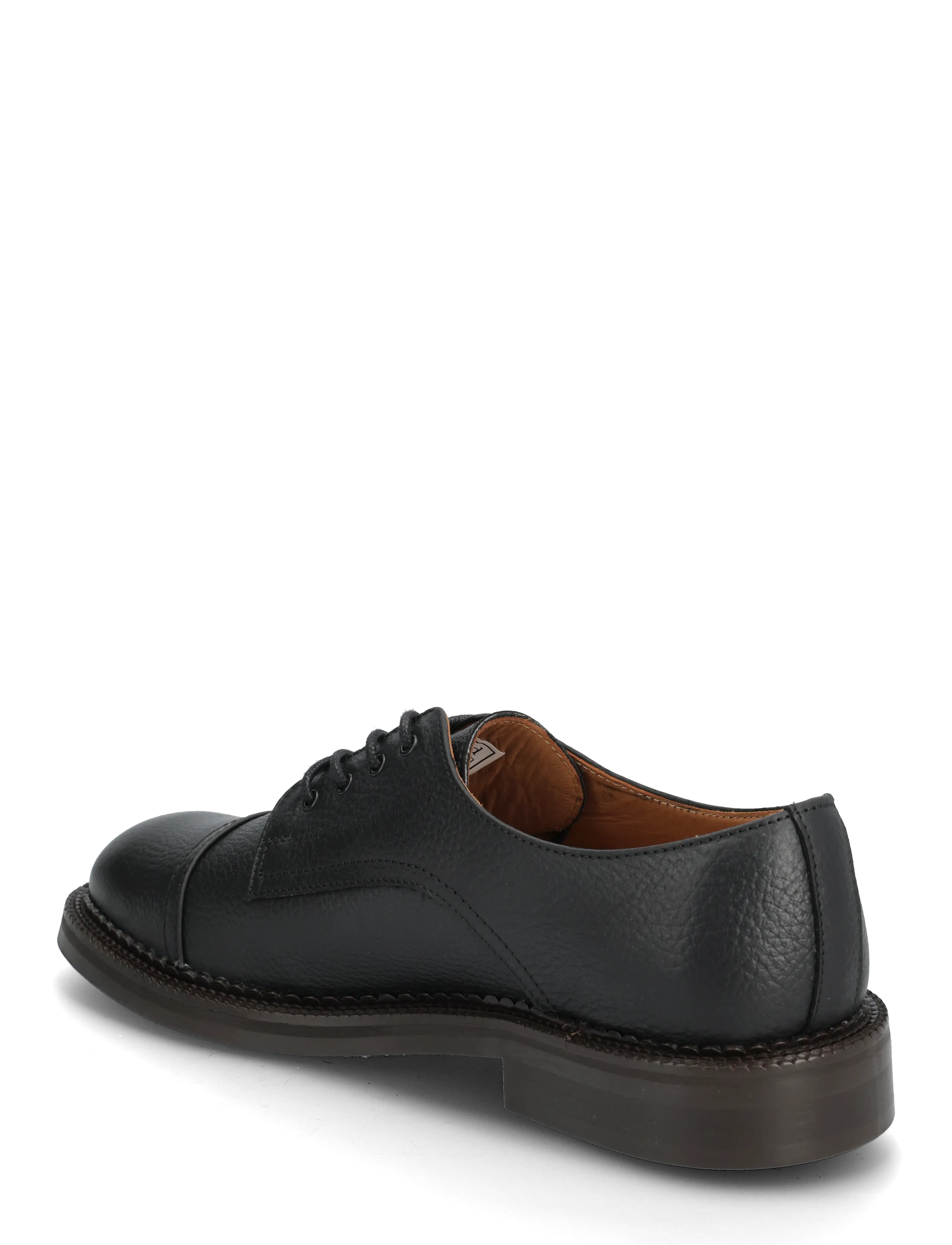 Selected - SLHOTIS LEATHER TOE-CAP SHOE - derby sko - black - 2