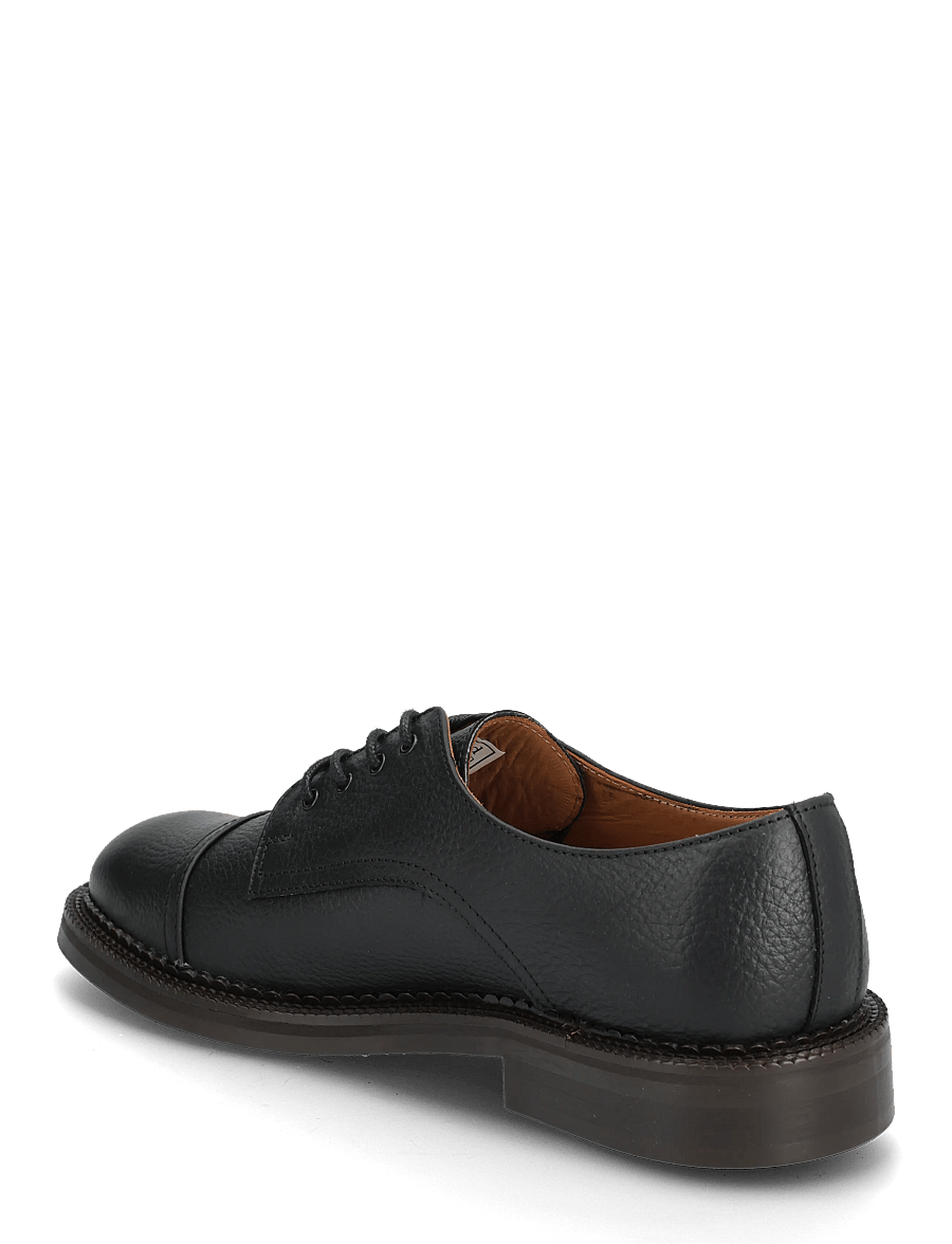 Selected - SLHOTIS LEATHER TOE-CAP SHOE - derby-schuhe - black - 2