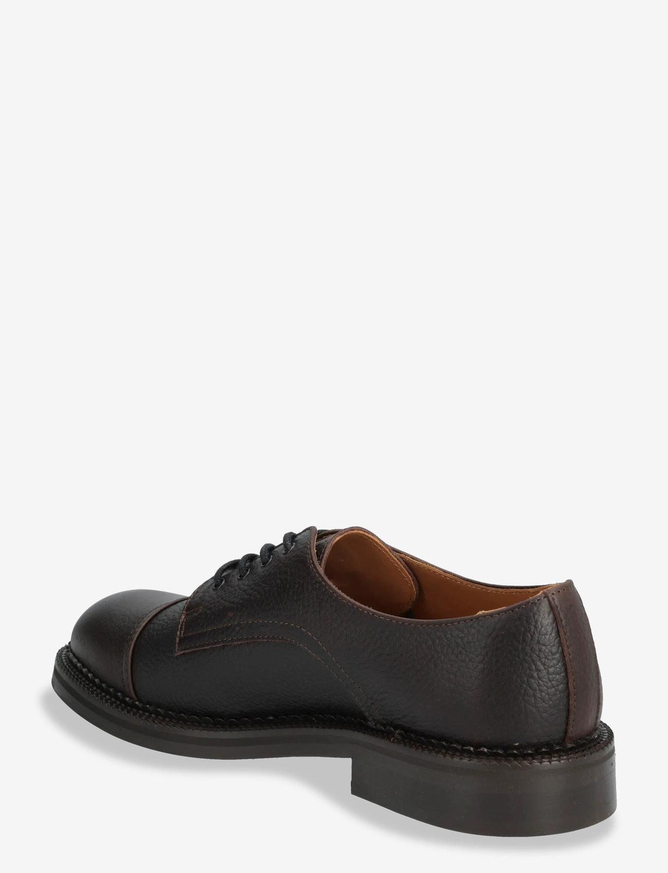 Selected - SLHOTIS LEATHER TOE-CAP SHOE - derby sko - demitasse - 3