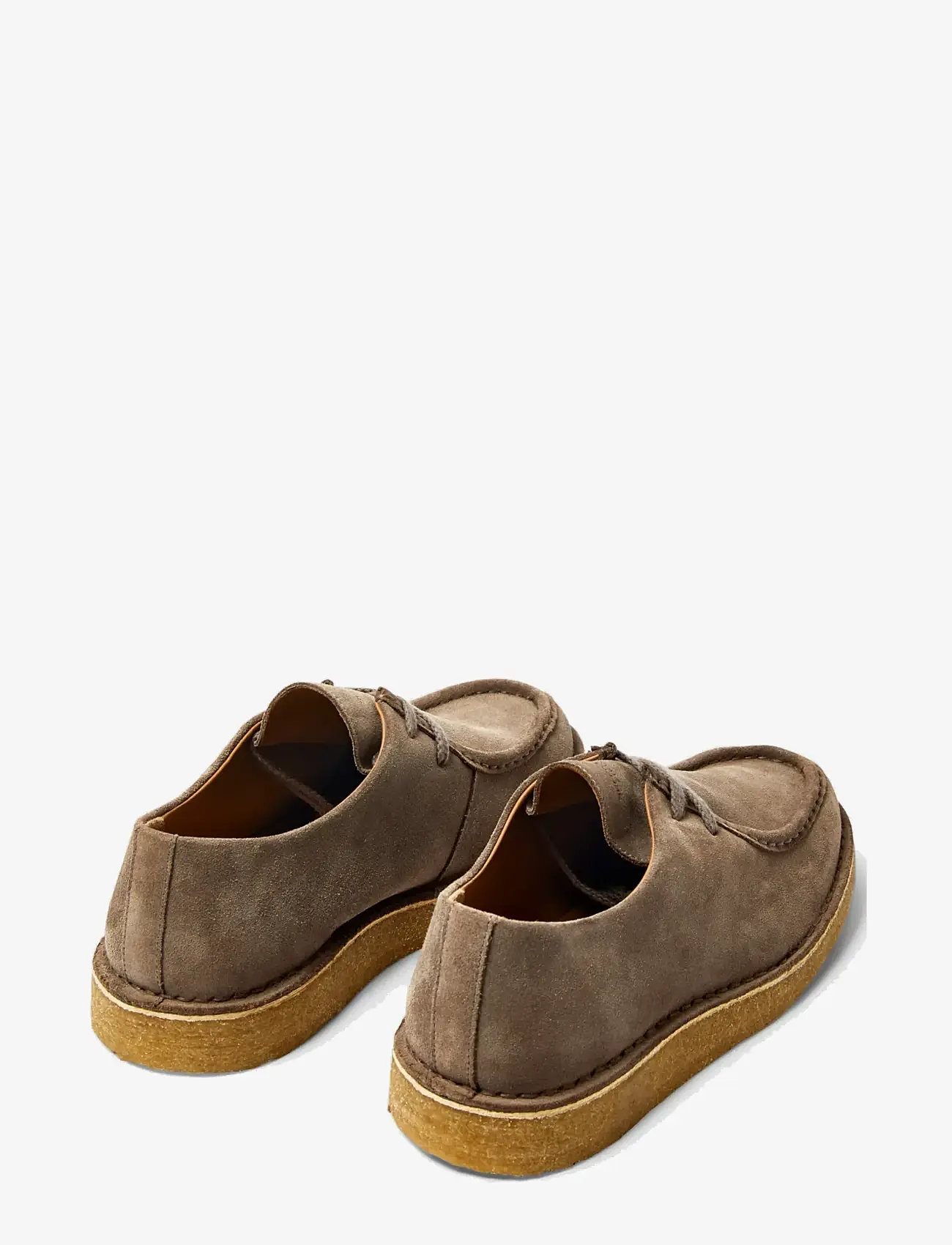 Selected - SLHCHRISTIAN SUEDE WEDGE MOC-TOE SHOE - moc-toe saapad - almondine - 1