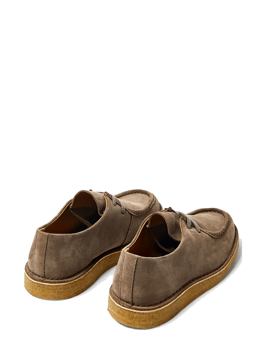 Selected - SLHCHRISTIAN SUEDE WEDGE MOC-TOE SHOE - moc toe skor - almondine - 1