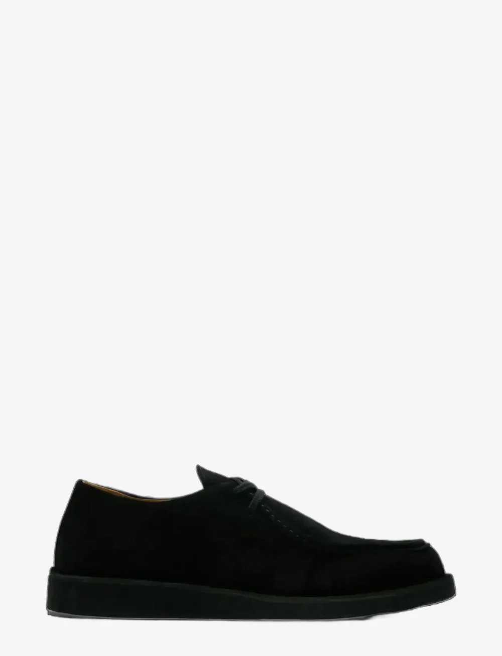 Selected - SLHCHRISTIAN SUEDE WEDGE MOC-TOE SHOE - moc toe sko - black - 1
