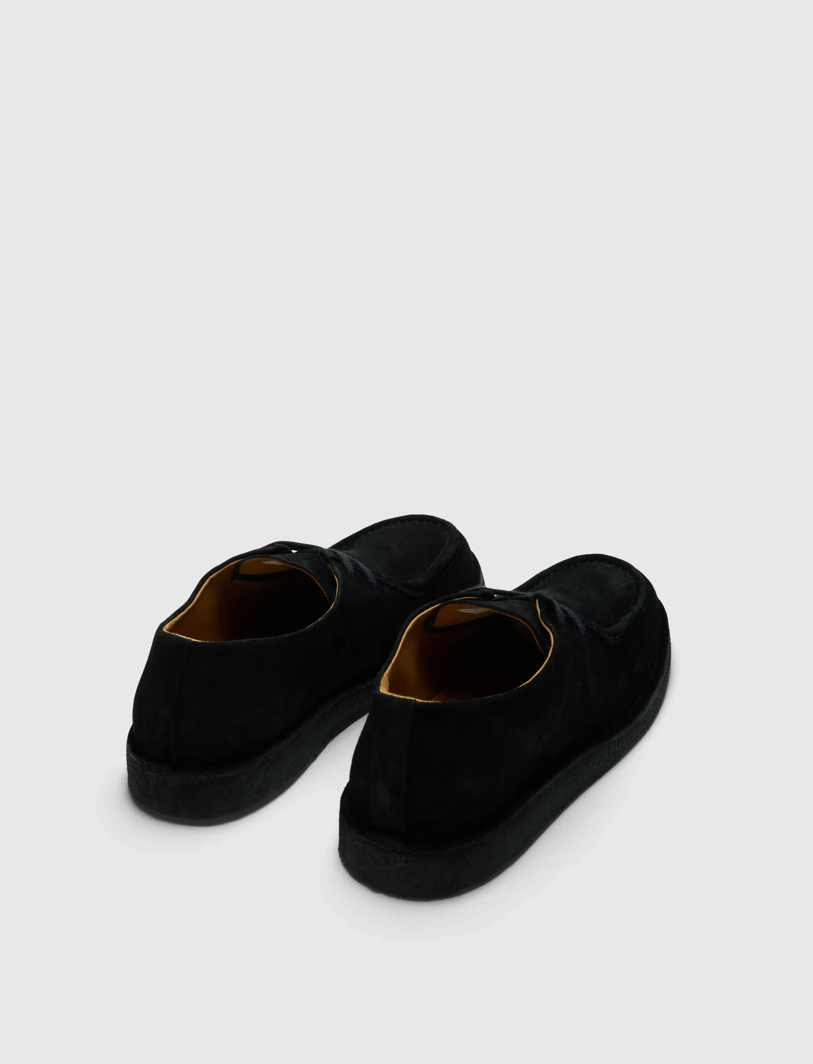 Selected - SLHCHRISTIAN SUEDE WEDGE MOC-TOE SHOE - moc toe sko - black - 3
