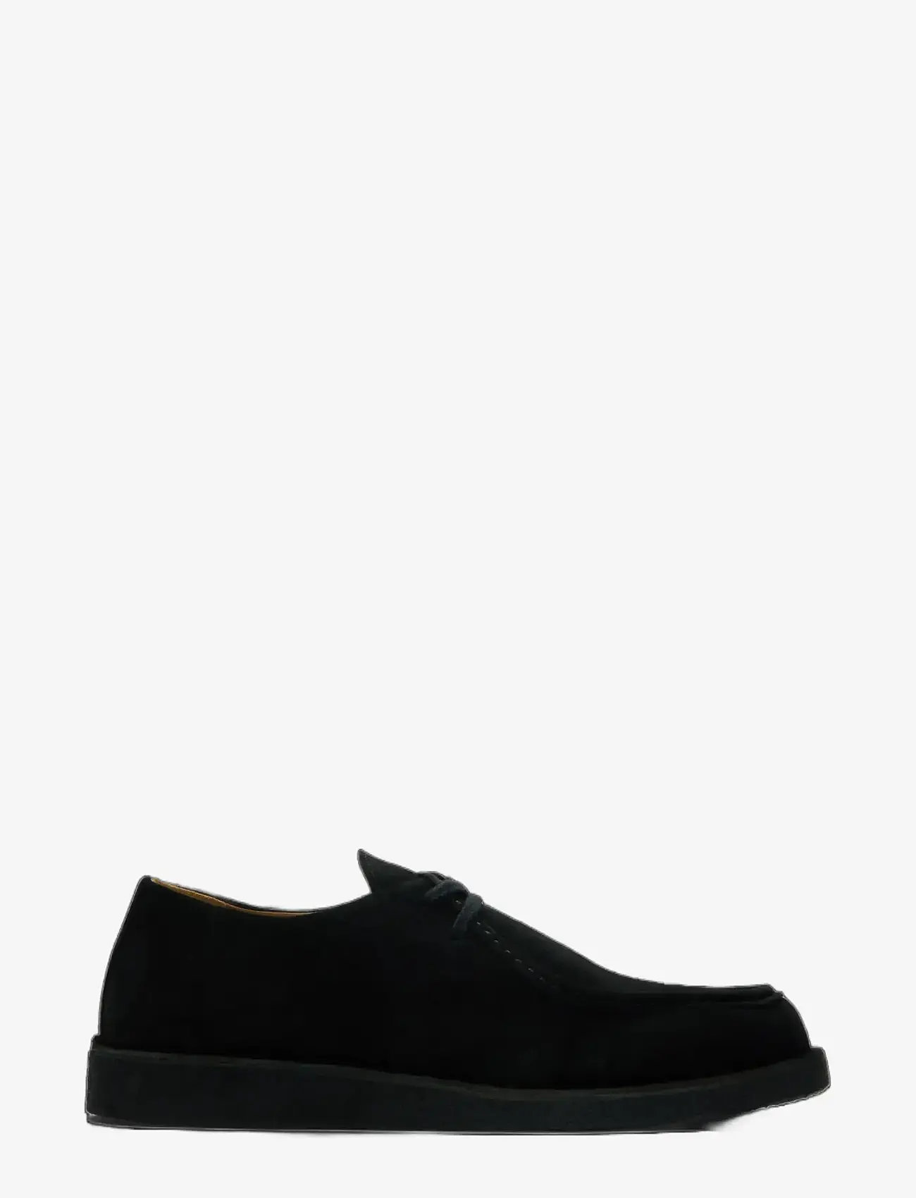 Selected - SLHCHRISTIAN SUEDE WEDGE MOC-TOE SHOE - moc toe skor - black - 2