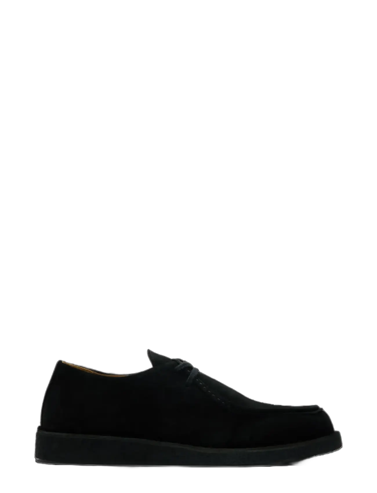 Selected - SLHCHRISTIAN SUEDE WEDGE MOC-TOE SHOE - moc toe sko - black - 2
