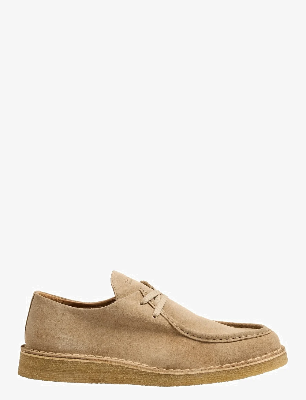 Selected - SLHCHRISTIAN SUEDE WEDGE MOC-TOE SHOE - moc toe sko - sand - 1