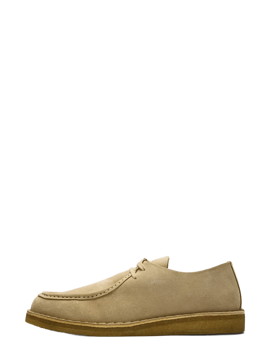 Selected - SLHCHRISTIAN SUEDE WEDGE MOC-TOE SHOE - moc toe sko - sand - 1