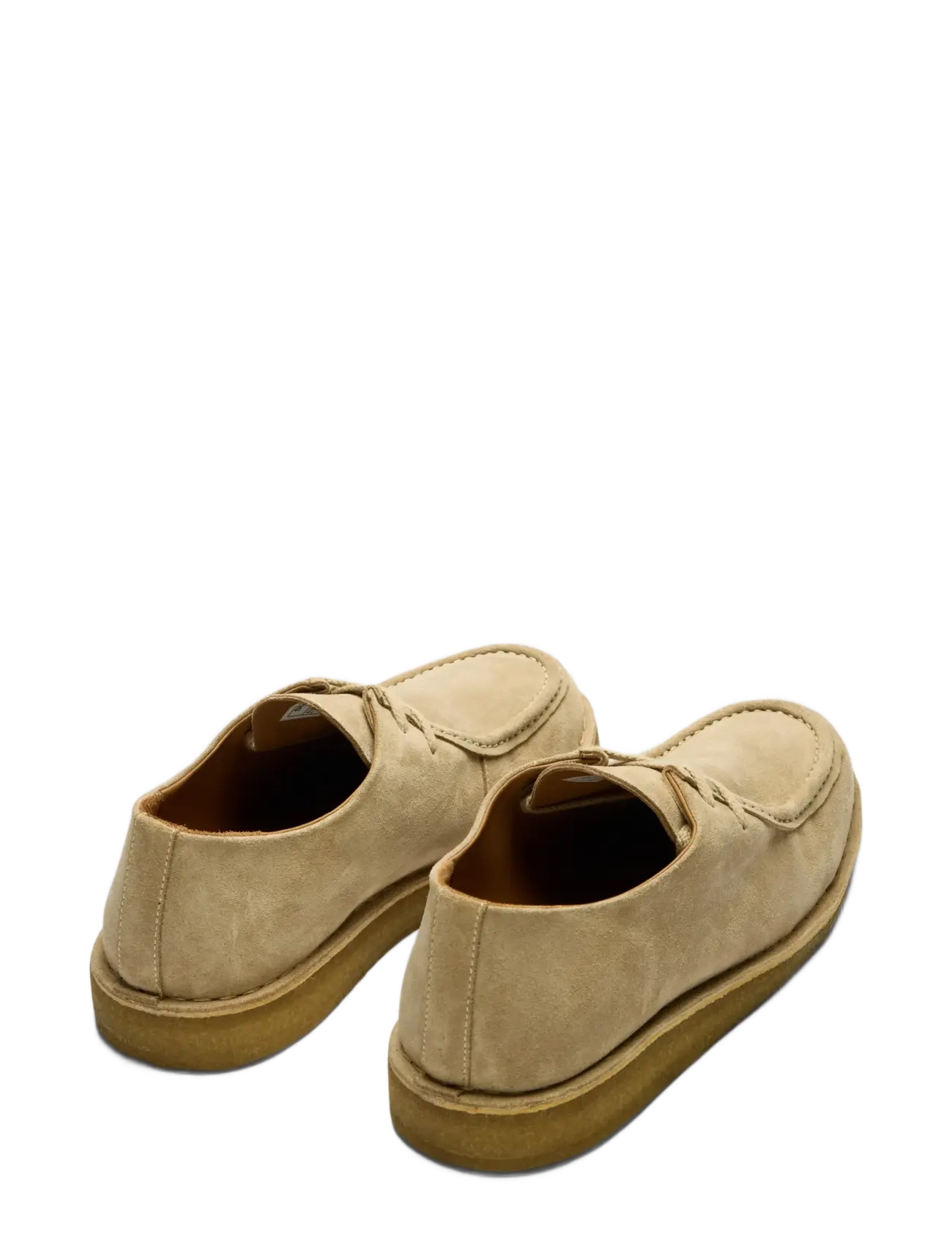 Selected - SLHCHRISTIAN SUEDE WEDGE MOC-TOE SHOE - moc toe sko - sand - 2