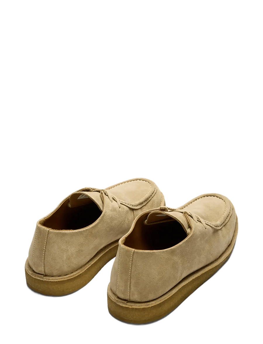 Selected - SLHCHRISTIAN SUEDE WEDGE MOC-TOE SHOE - moc toe sko - sand - 2